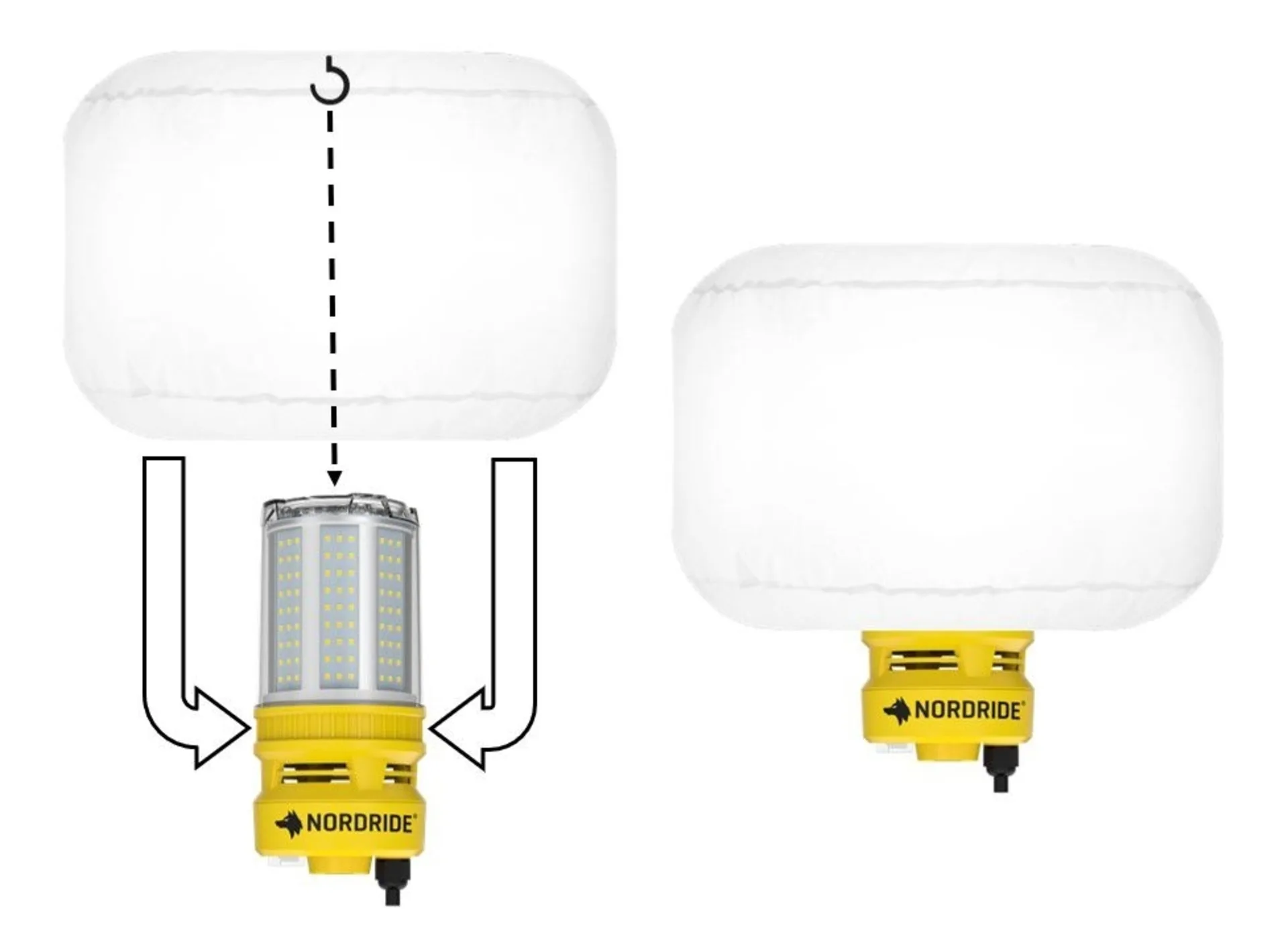 Kompaktes LED-Ballonleuchten Set für Flächenbeleuchtung 100 bis 250 W, 12’000 bis 30’000 Lumen, 4’000 K, inklusive Stativ und Tragetasche Kompaktes LED-Ballonleuchten Set für Flächenbeleuchtung 100 bis 250 W, 12’000 bis 30’000 Lumen, 4’000 K, inklusive Stativ und Tragetasche
