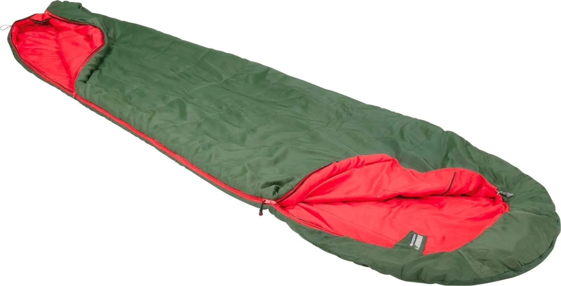 High Peak Pak 600 Sac de couchage de momie rouge pesto