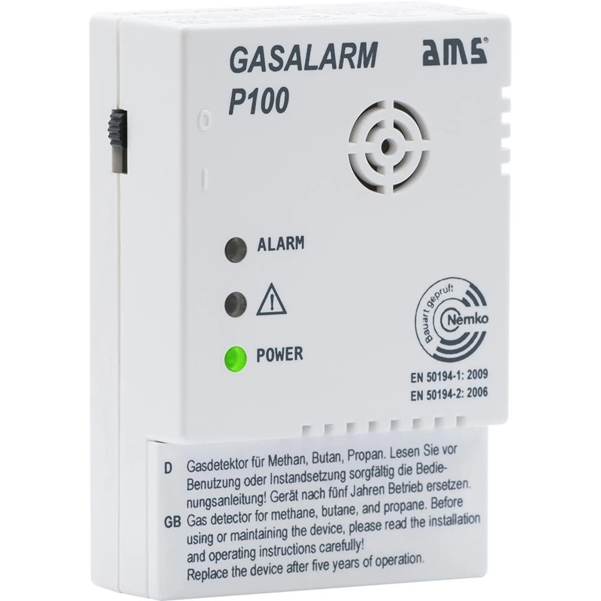 AMS alarme de gaz P100