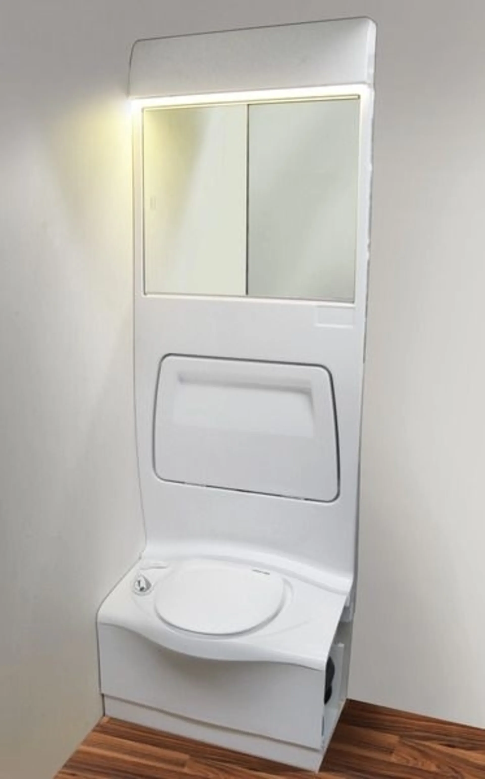 Moderne Sanitärwand 4000