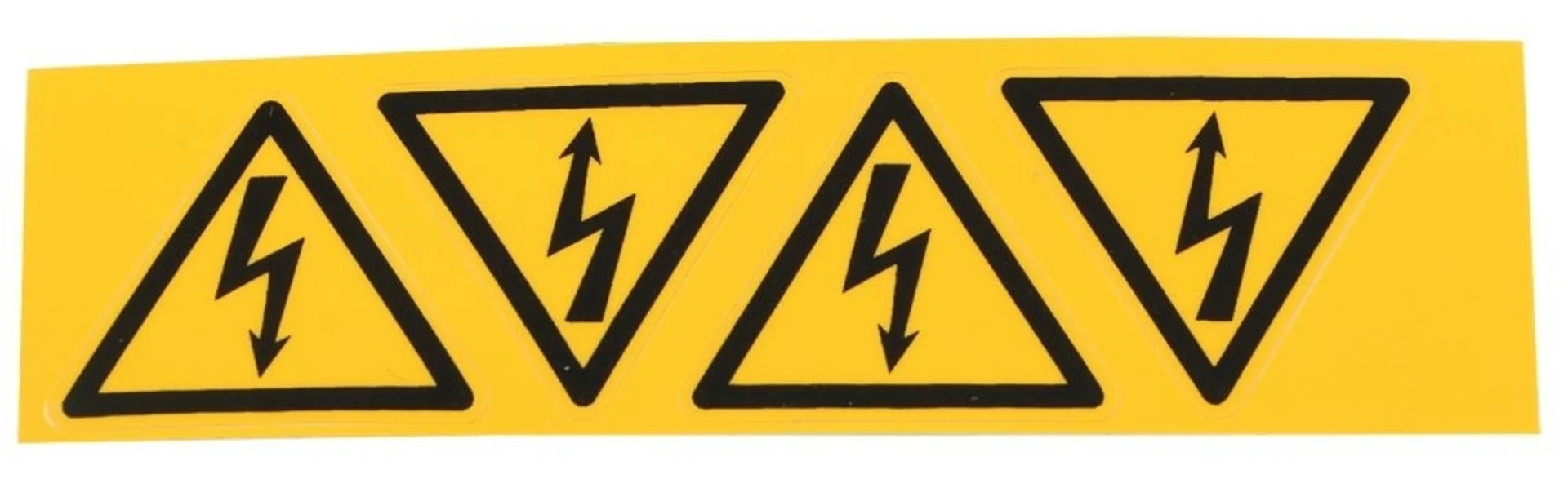 Panneau d'avertissement haute tension 25mm