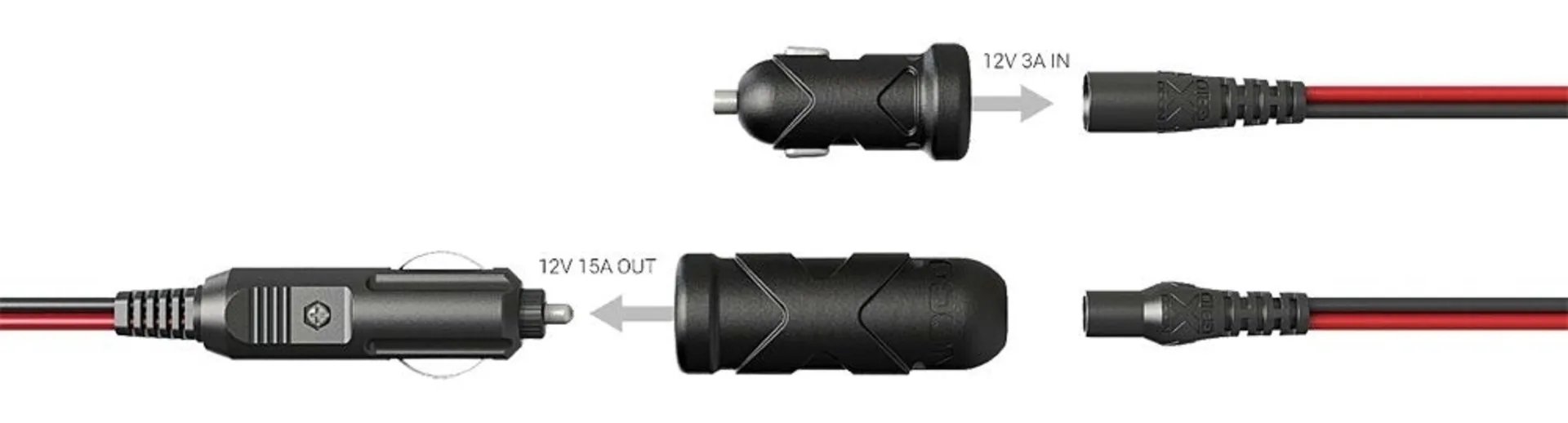 Noco - Boost HD 12 V 2’000 A, mit 12 V 15 A Ausgang und USB-C 222 x 152 x 70 mm, IP65