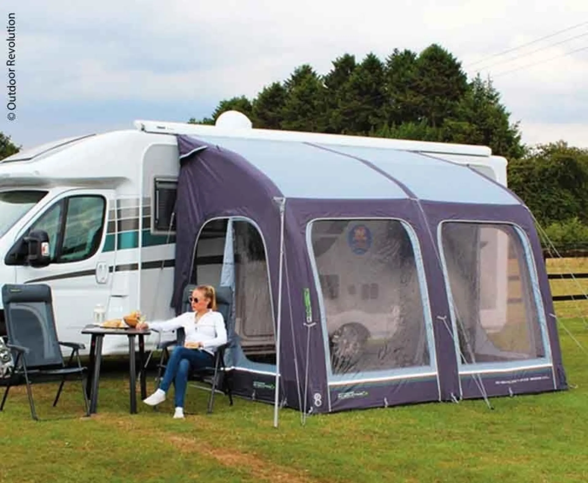 Outdoor Revolution Tente partielle de caravane gonflable E-Sport Air 325 XL