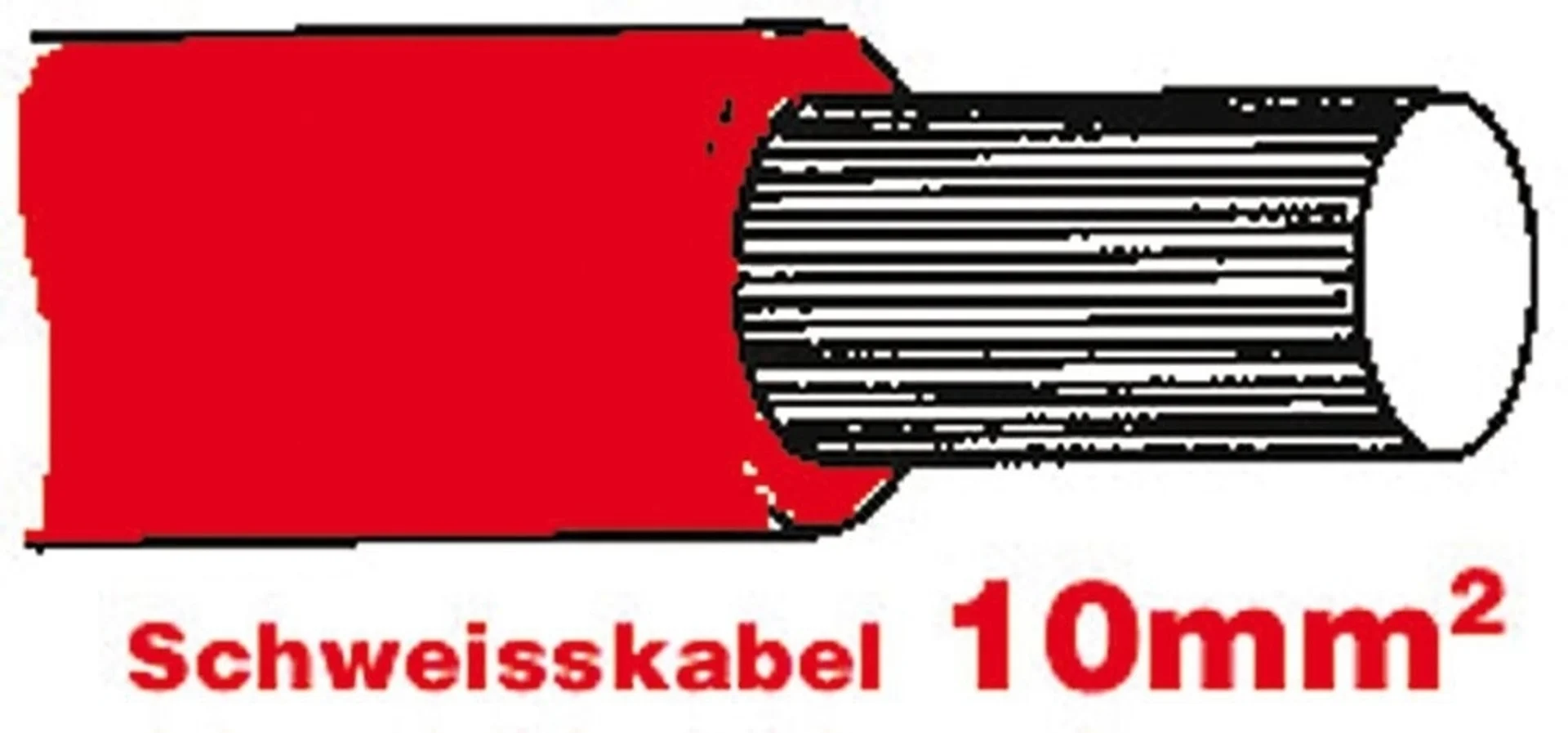 SGF Câble de démarreur hautement flexible 10mm rouge