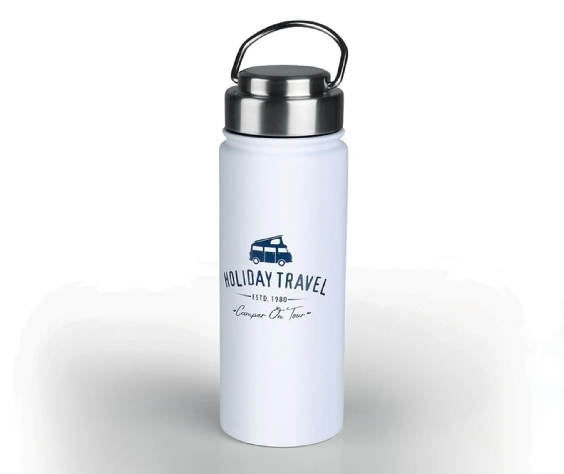 Holiday Travel Vacuumflasche - Edelstahl - 500 ml - Weiß Holiday Travel Vacuumflasche - Edelstahl - 500 ml - Weiß