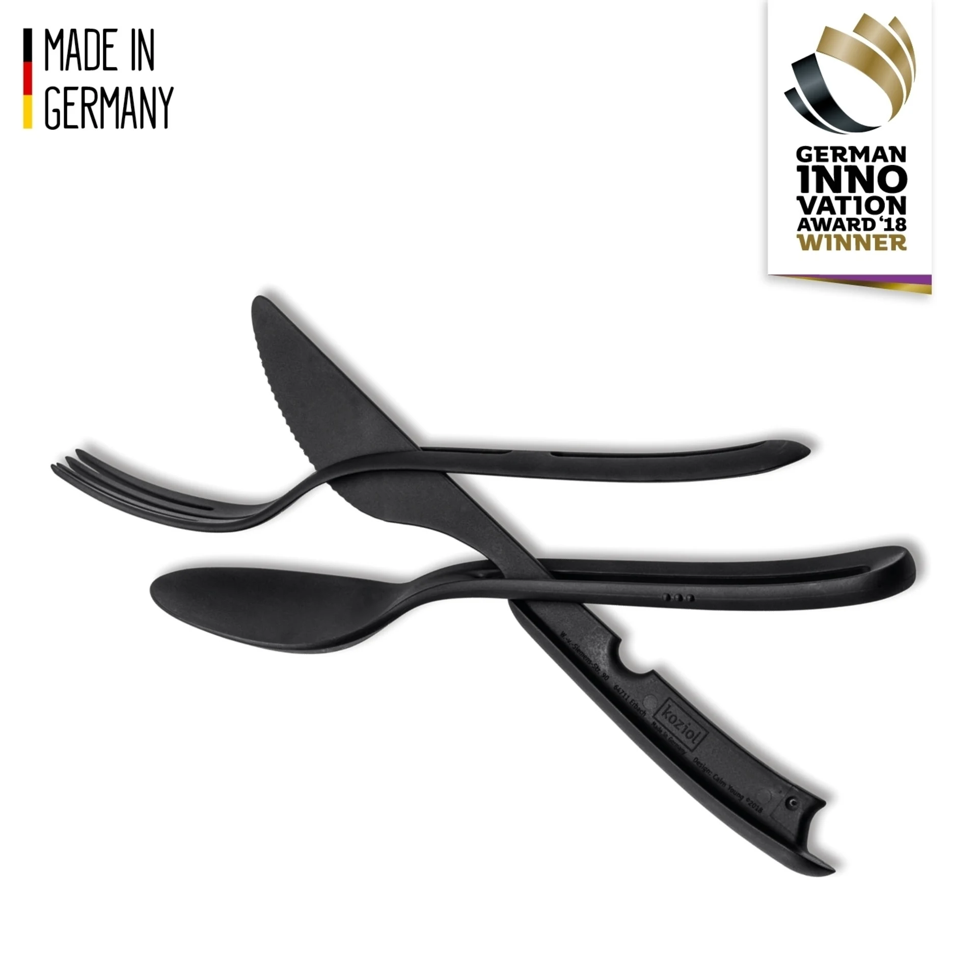silwy® Besteck-Set "TRICKY" BLACK