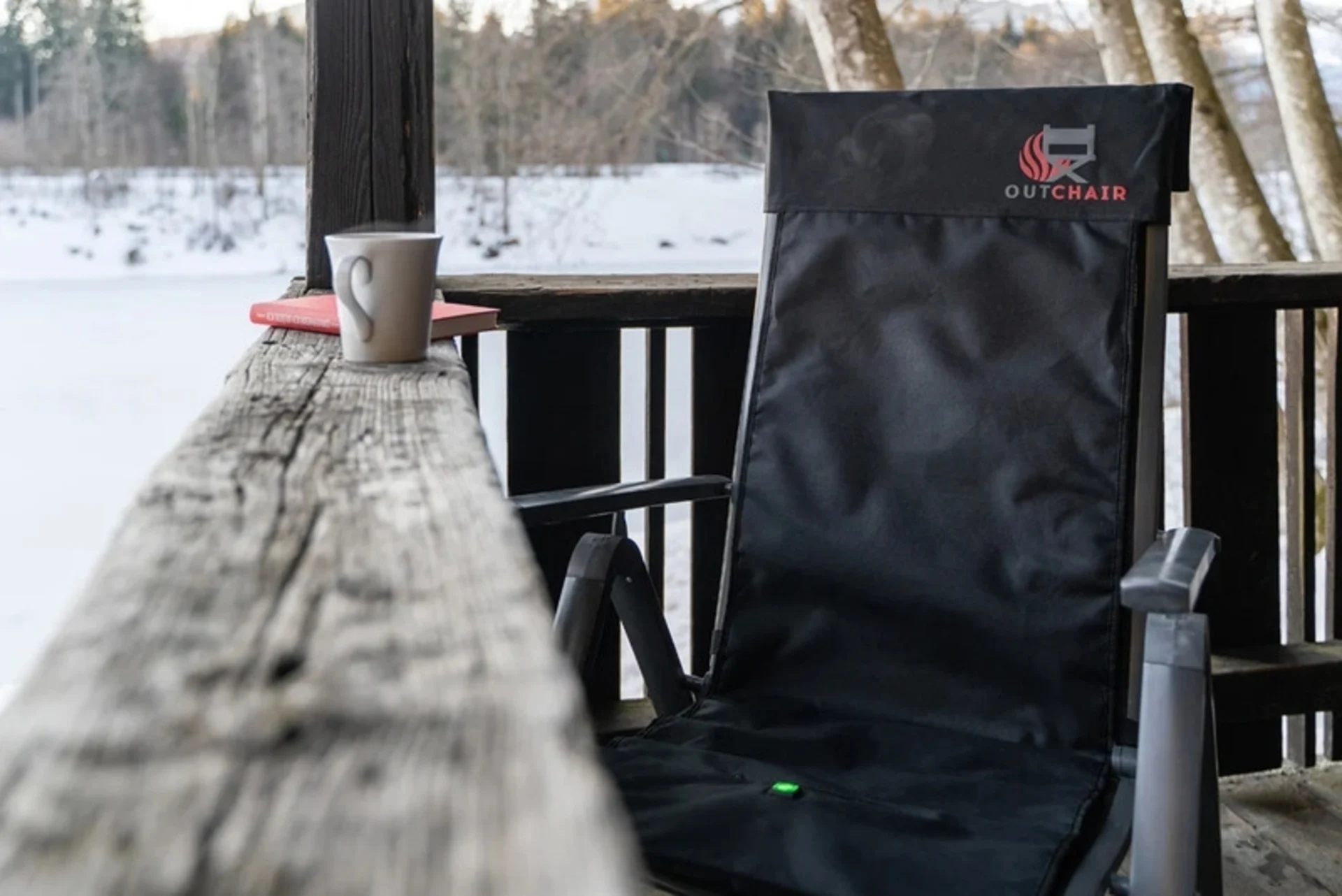 Outchair beheizbare universal Stuhlauflage 113 x 51 cm - Inkl. Akku und Ladegerät
