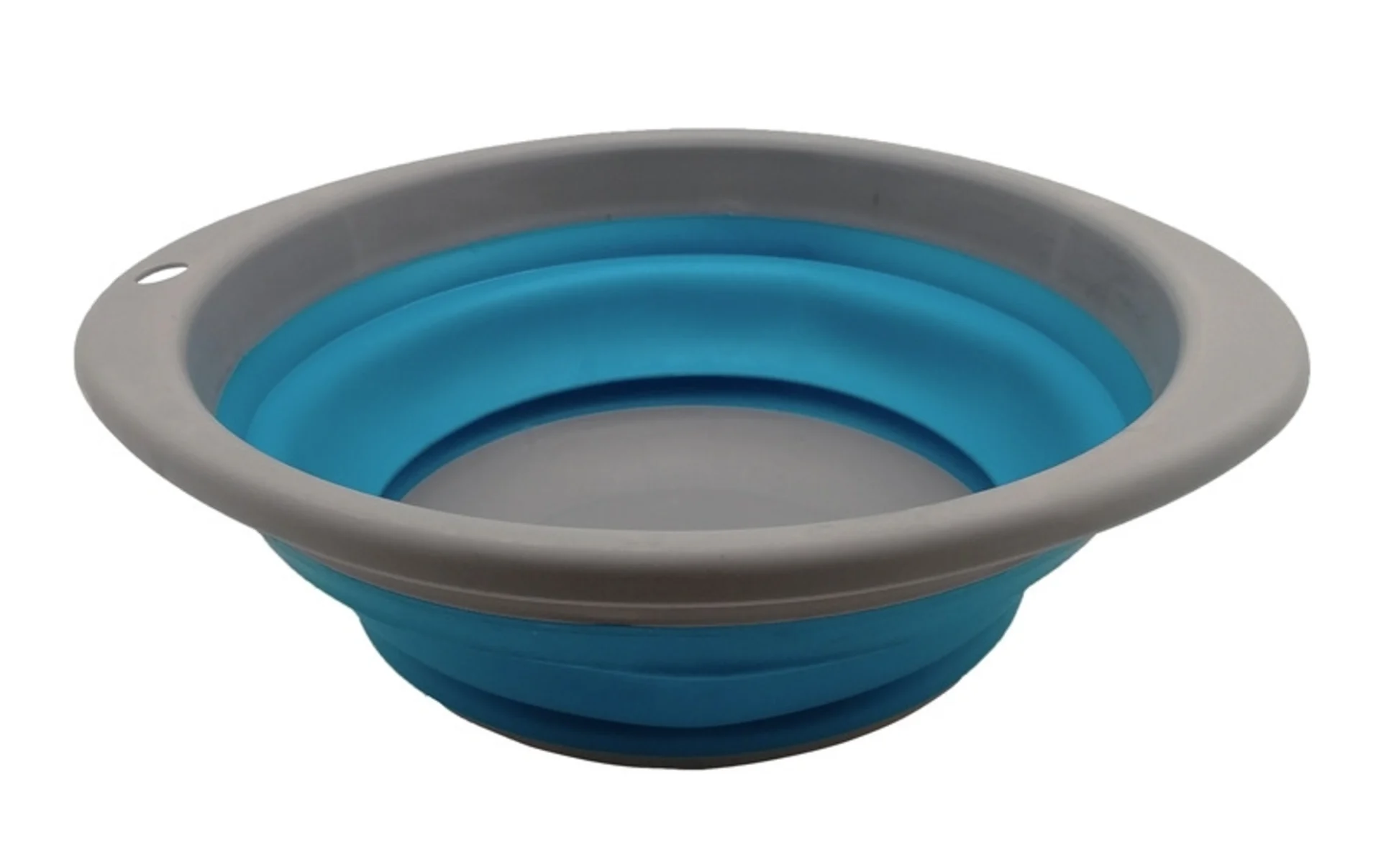 Camp4 Bol pliable en gris/pétrole, Ø23.5cm, hauteur 3/10cm