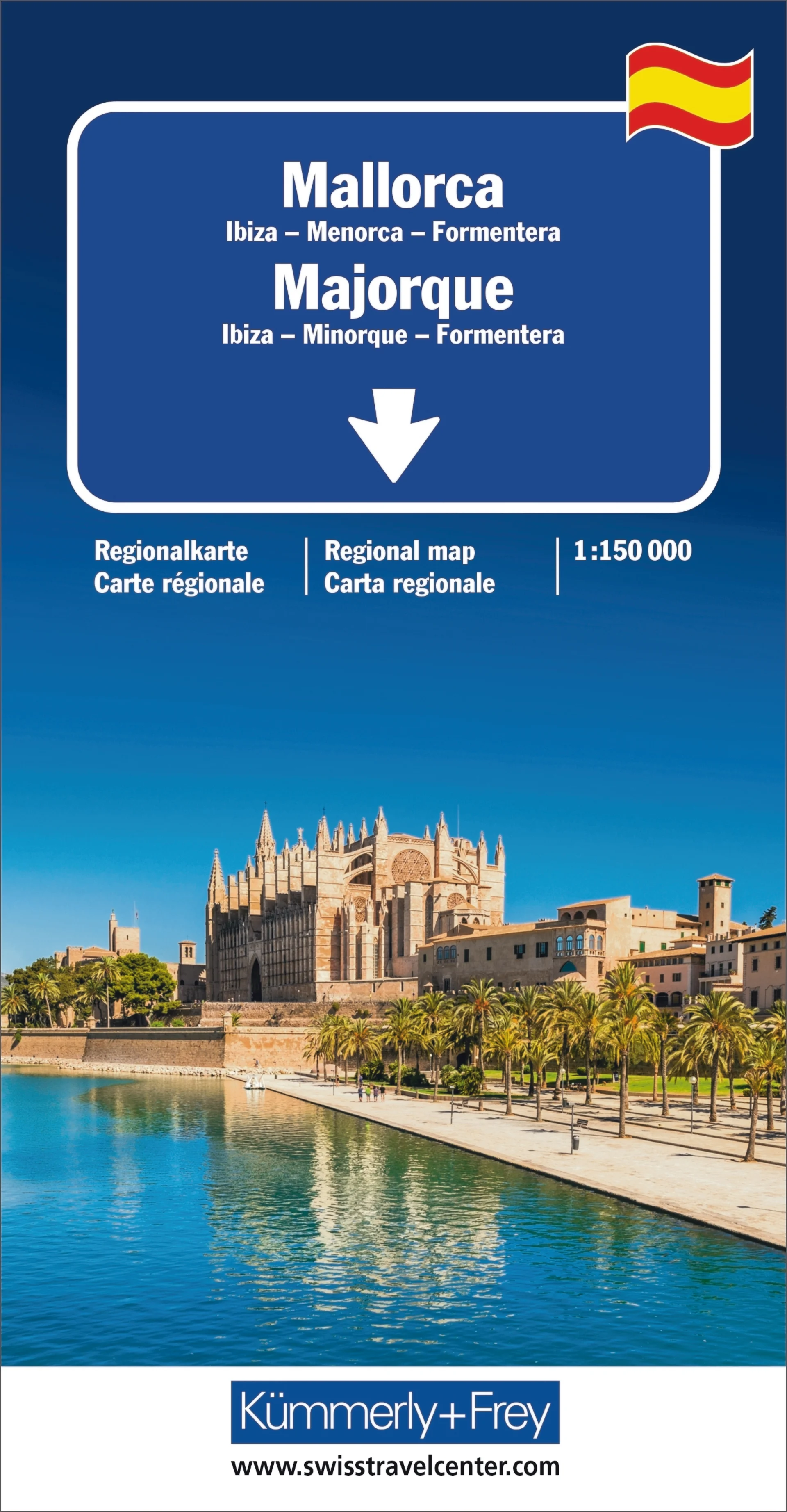 Mallorca, Ibiza, Menorca, Formentera Regionalkarte 1:150 000