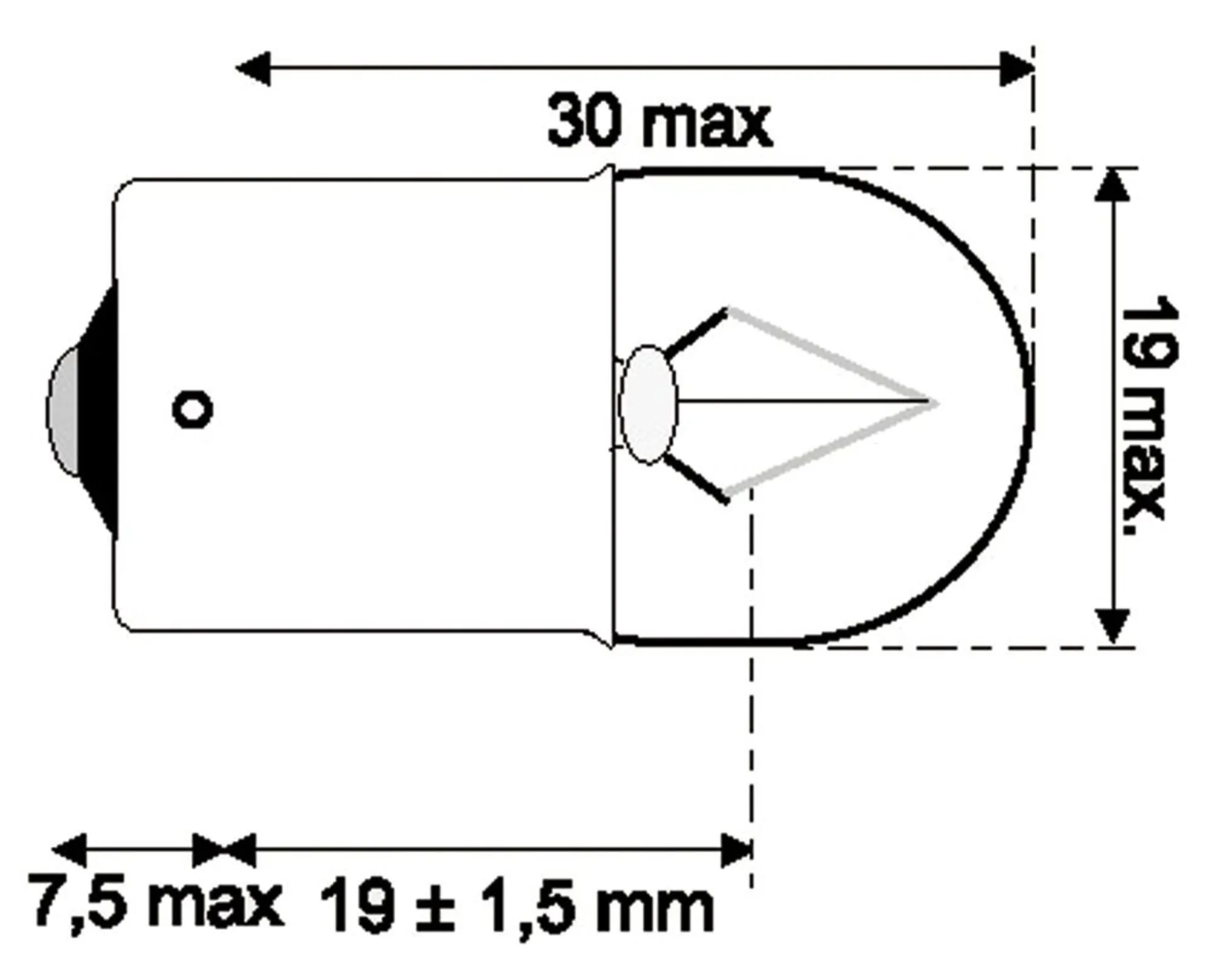 Glühlampe BA15s 12V 21W