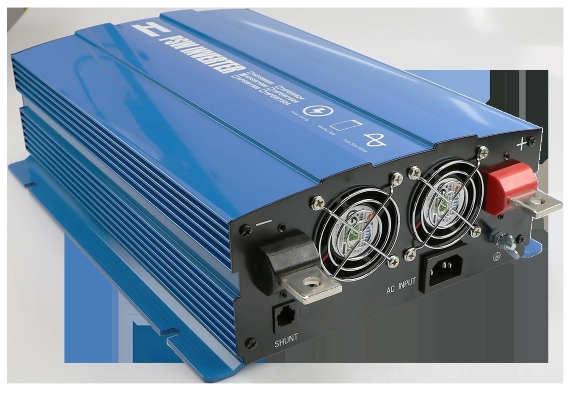 Sinus-Wechselrichter mit LCD Display 12 -> 230 V 1’000 W 340 x 247 x 100 mm, reine Sinuswelle