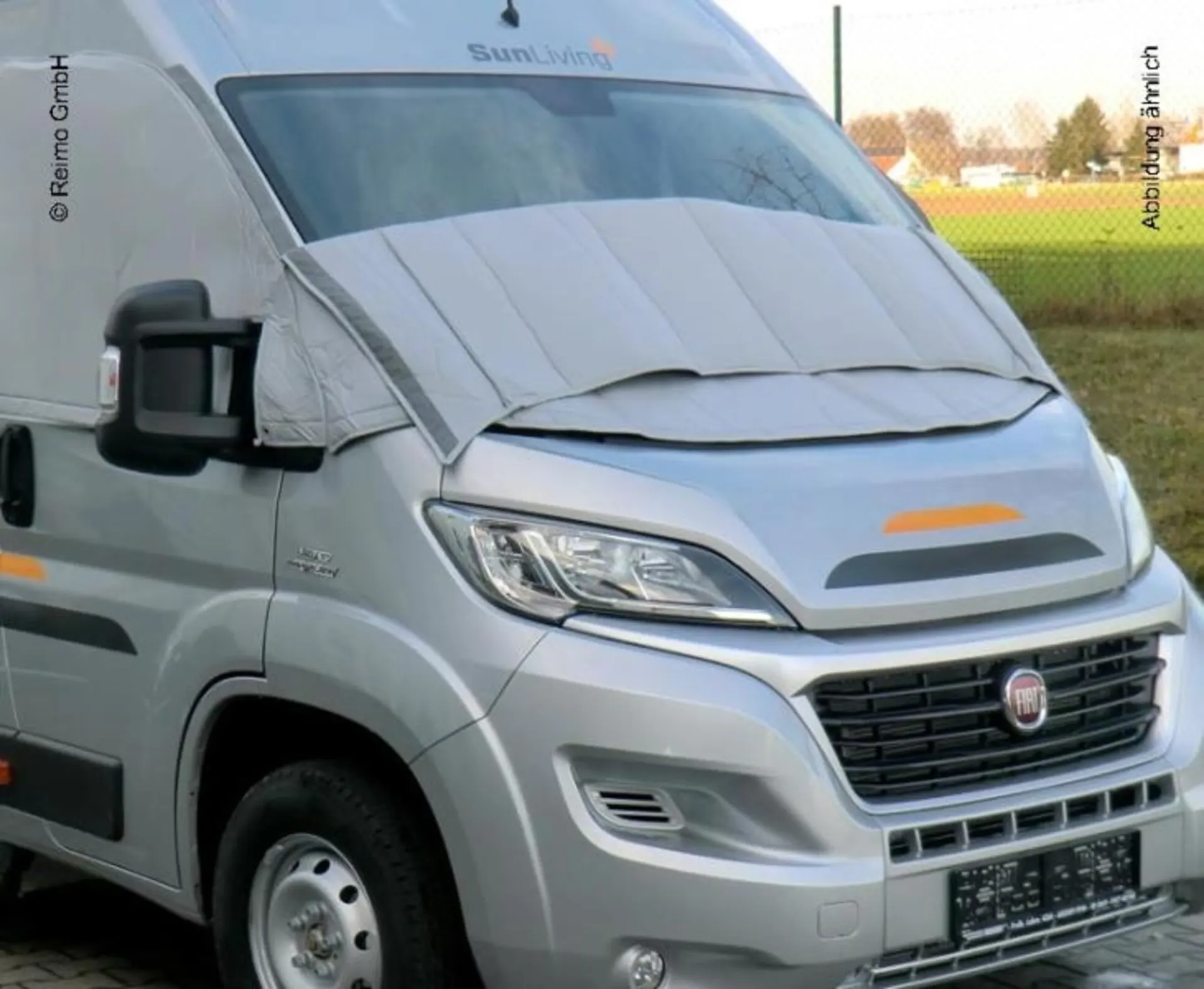 Thermomatten außen Fahrerhausscheibe Sprinter 2014, mit Klettverschluß