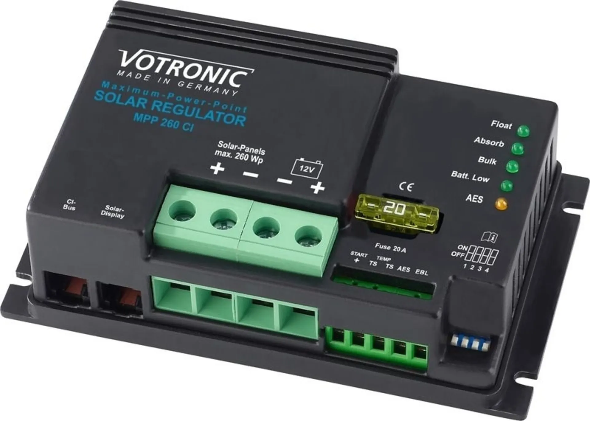 Régulateur solaire MPP260 CI 12V Digital
