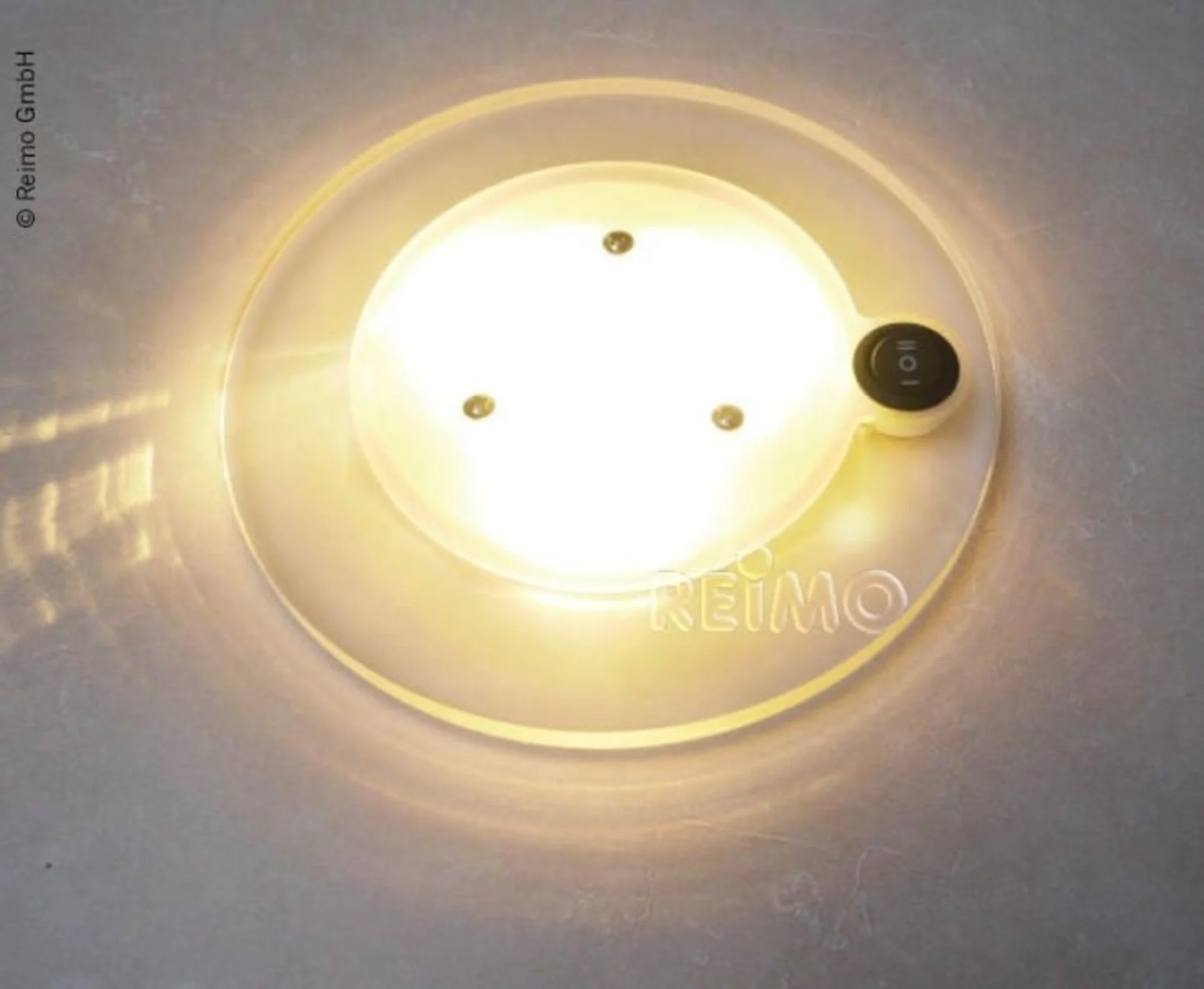 12V LED Wand-Deckenleuchte mit 3-Stufen-Schalter