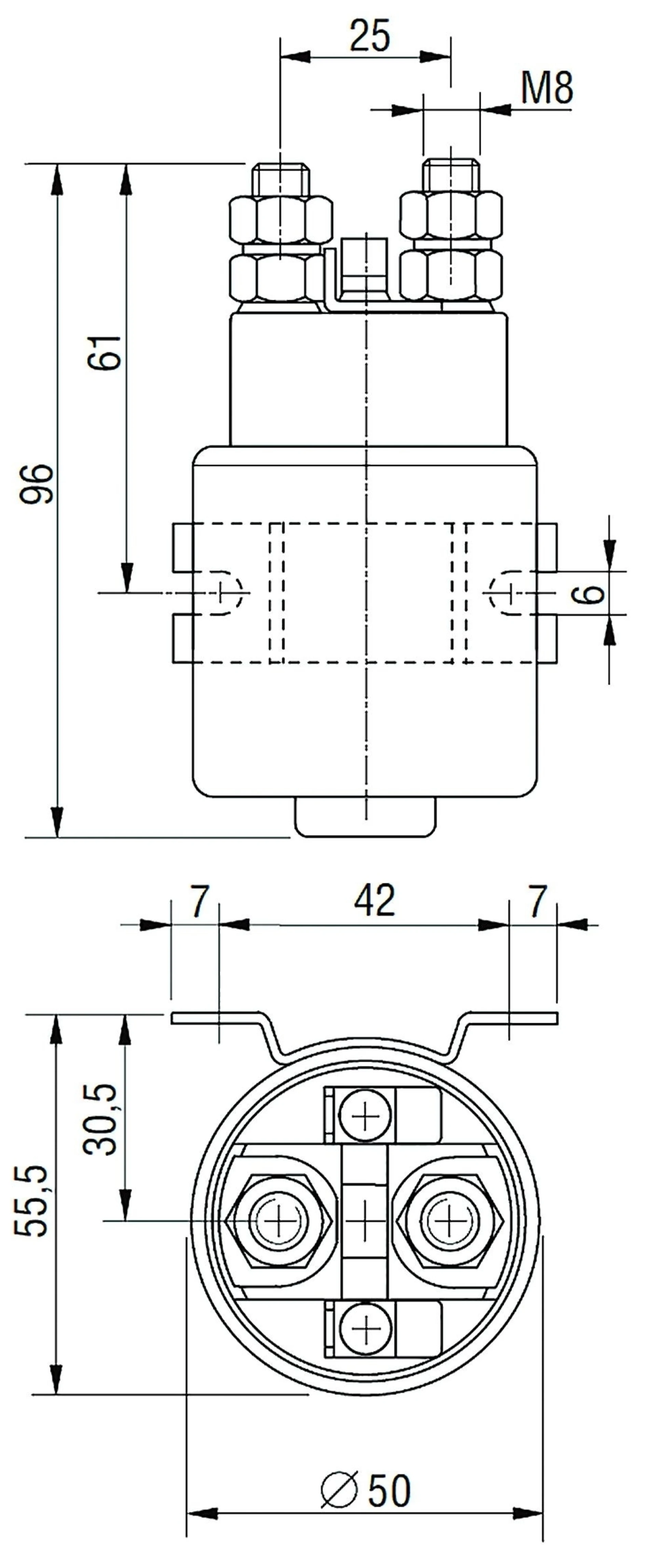 Gleichstromrelais 150 Amp. 12 V 150 Amp. Gleichstromrelais 150 Amp. 12 V 150 Amp.