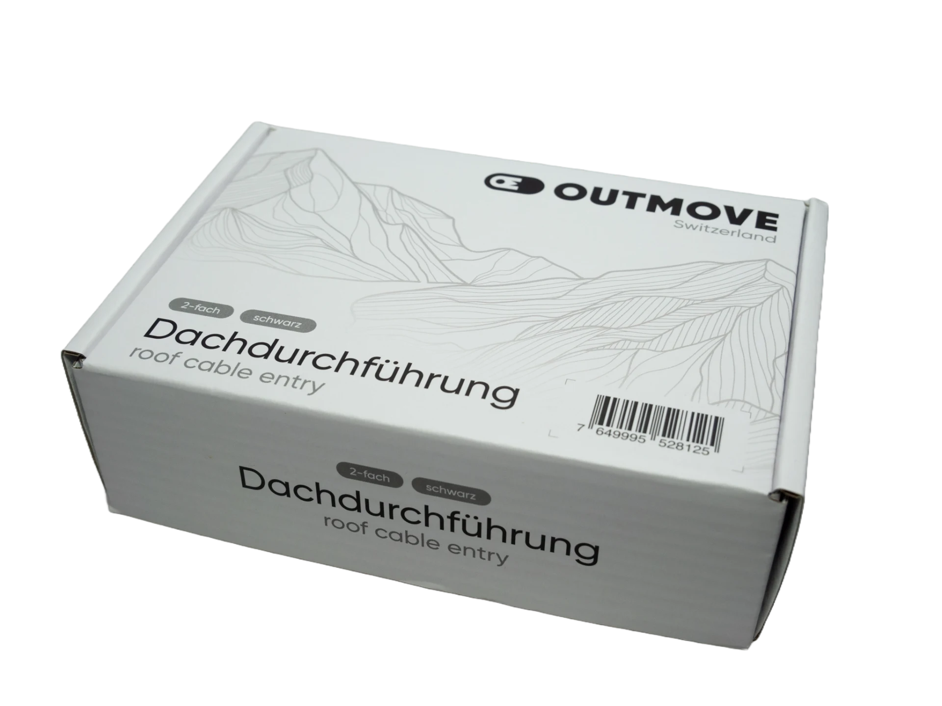 Outmove Dachdurchführung 2-fach - schwarz