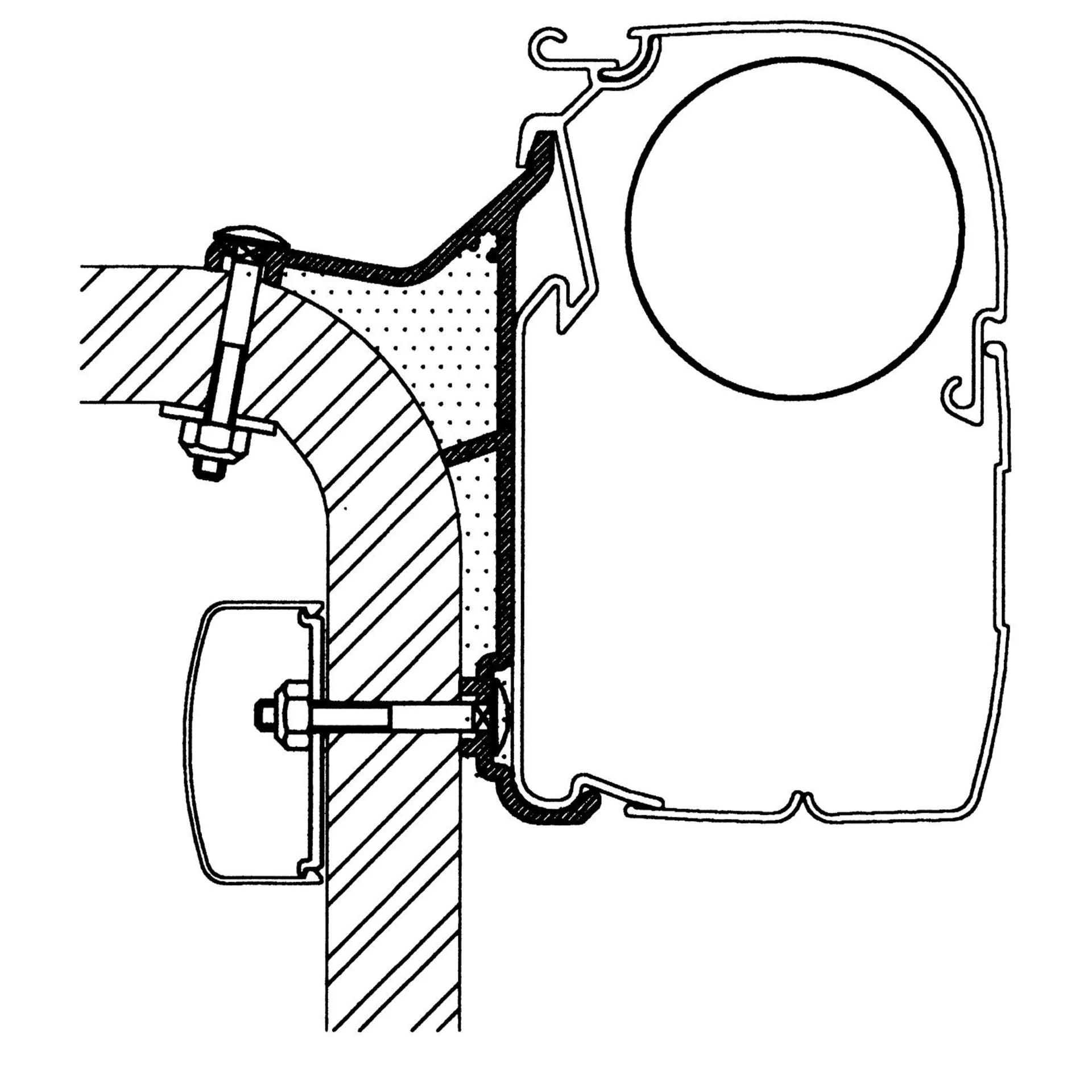 Thule Hymer B2 Klasse Adapter für Serie 5