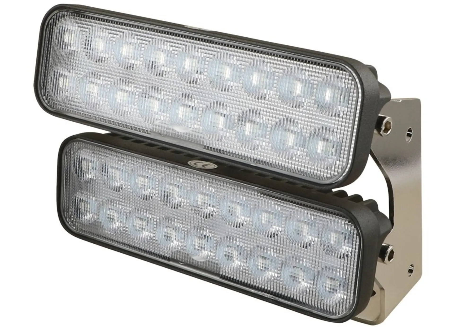 Dual-LED-Arbeitsscheinwerfer 12/24 V 180 x 143 mm, 7’200 Lumen, IP68, 10 - 30 V, 108 W Dual-LED-Arbeitsscheinwerfer 12/24 V 180 x 143 mm, 7’200 Lumen, IP68, 10 - 30 V, 108 W