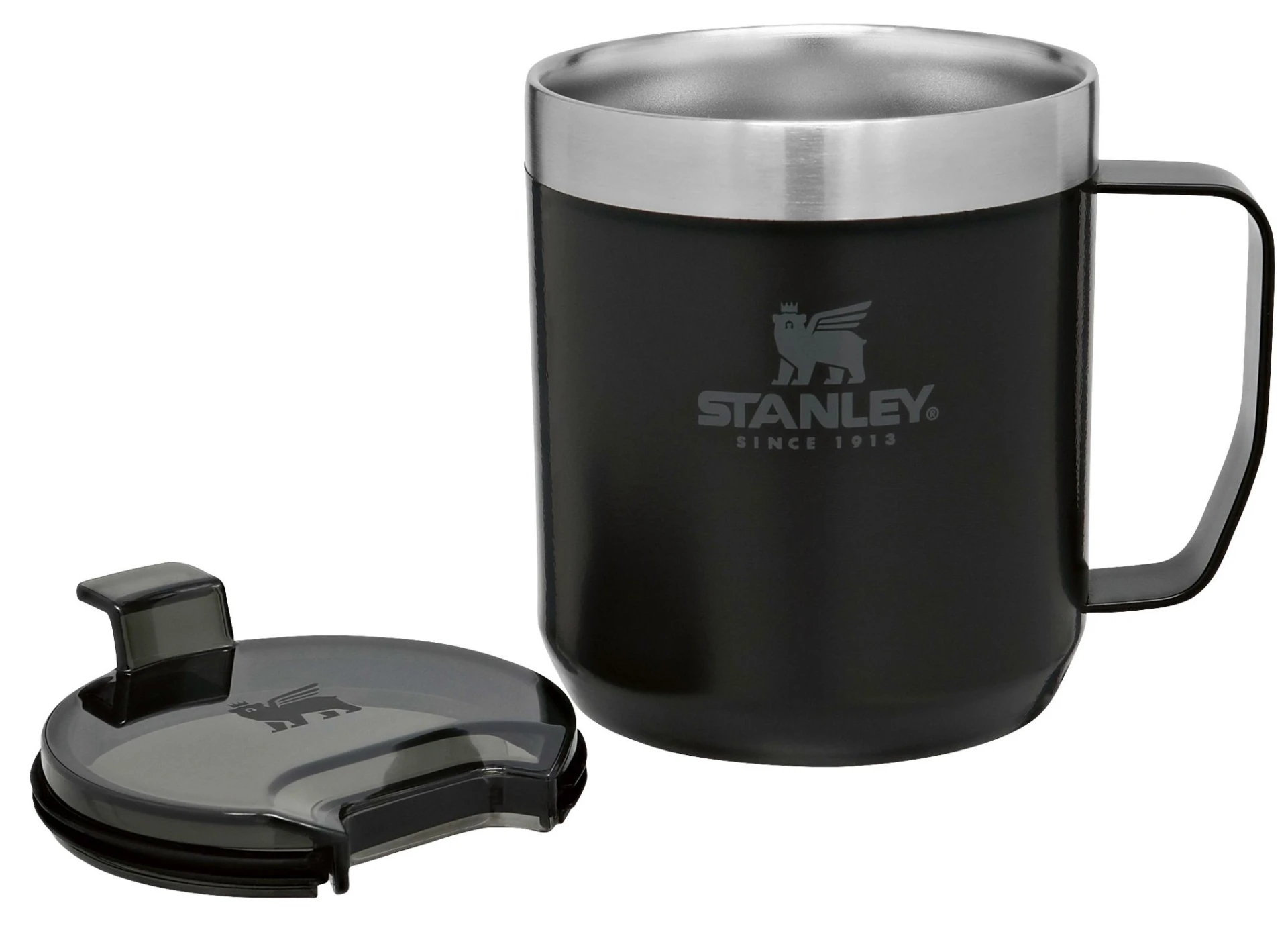 Tasse de camping Stanley Stay-Hot Camp Mug 350 ml, noir mat