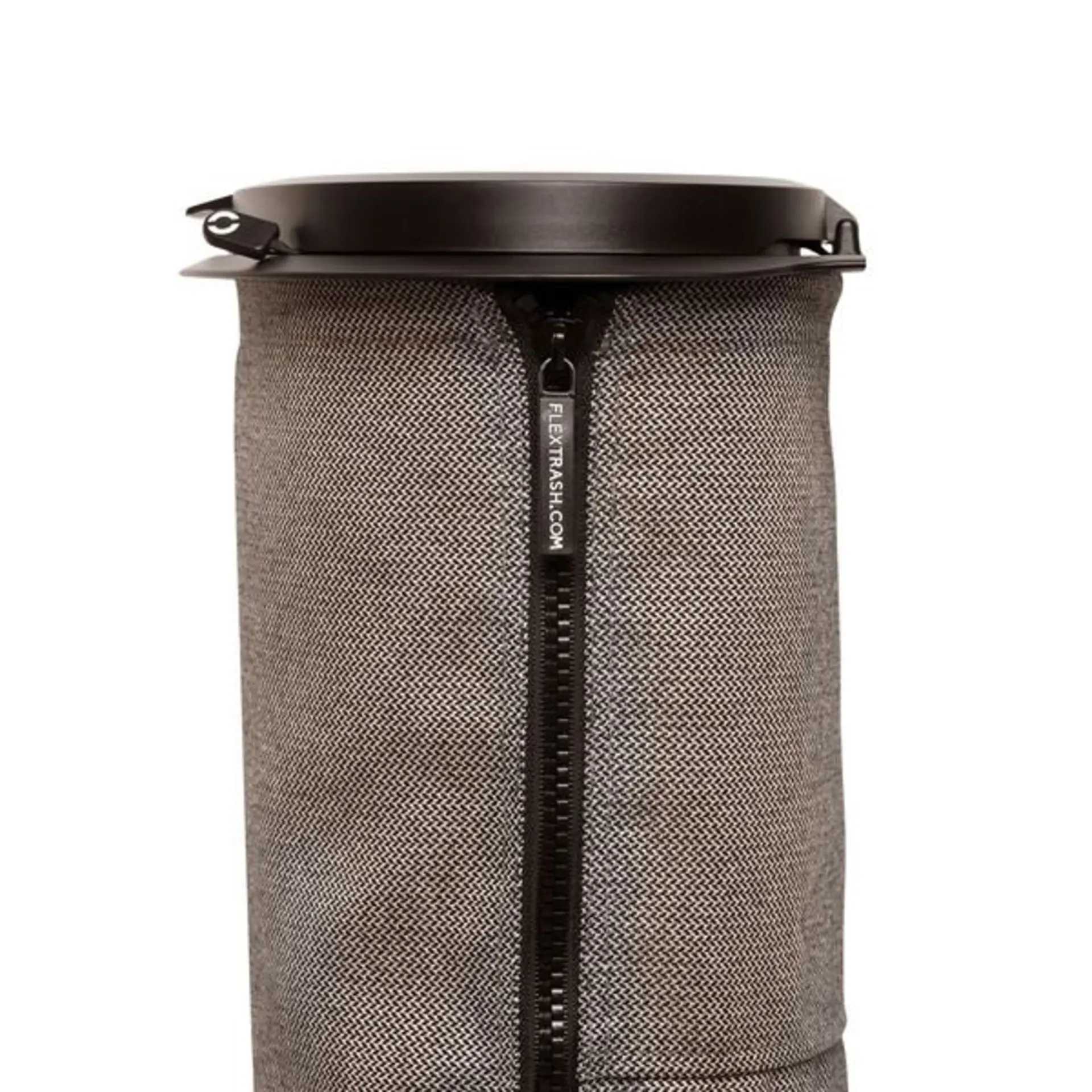 Flextrash Mülleimer aus recycelten PET-Flaschen, waschbar, 9 Liter, grau