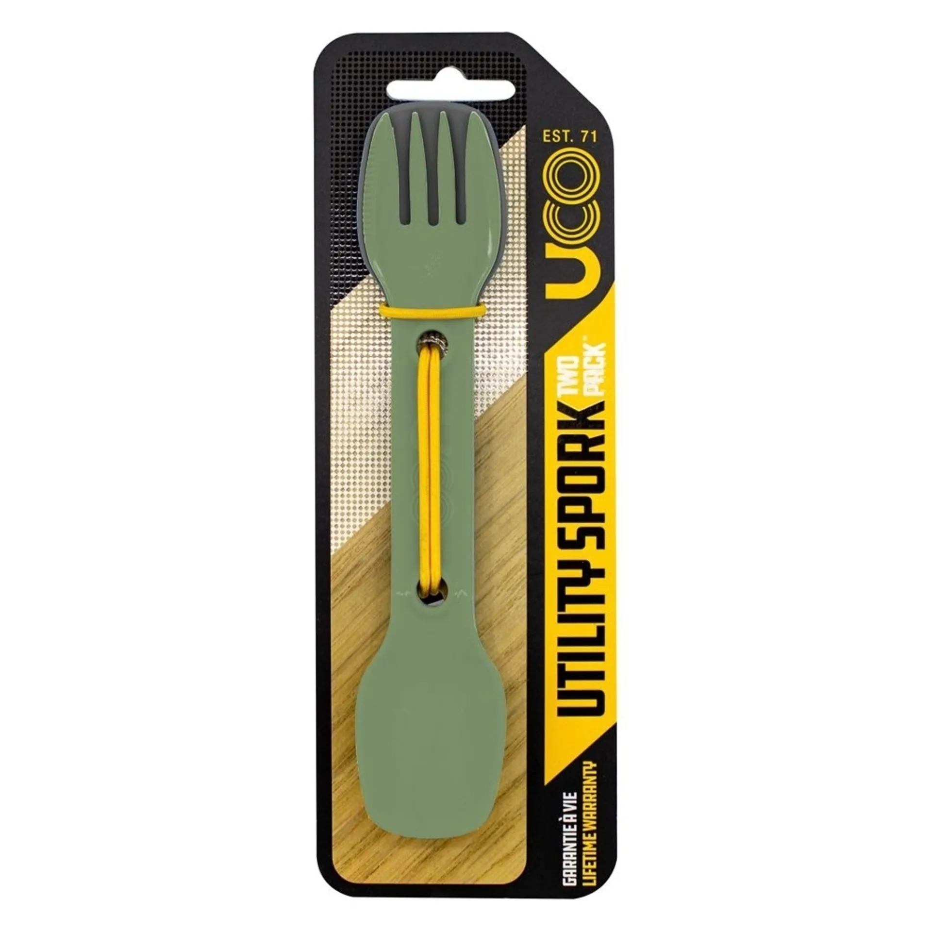 Utility Spork 2Pk Green+Charcoal UCO Ware