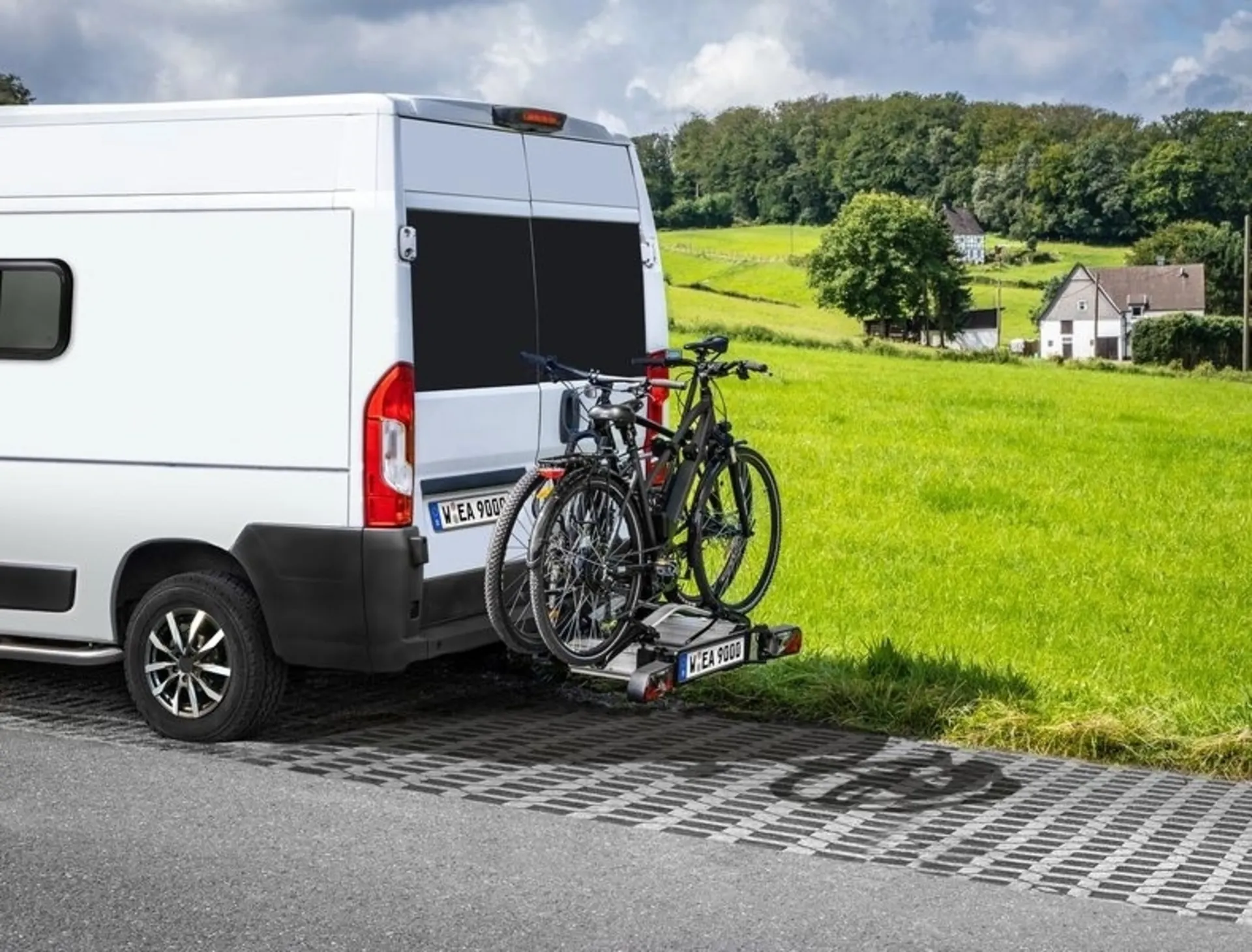 LAS SD260 Porte-vélos d'attelage à porte battante