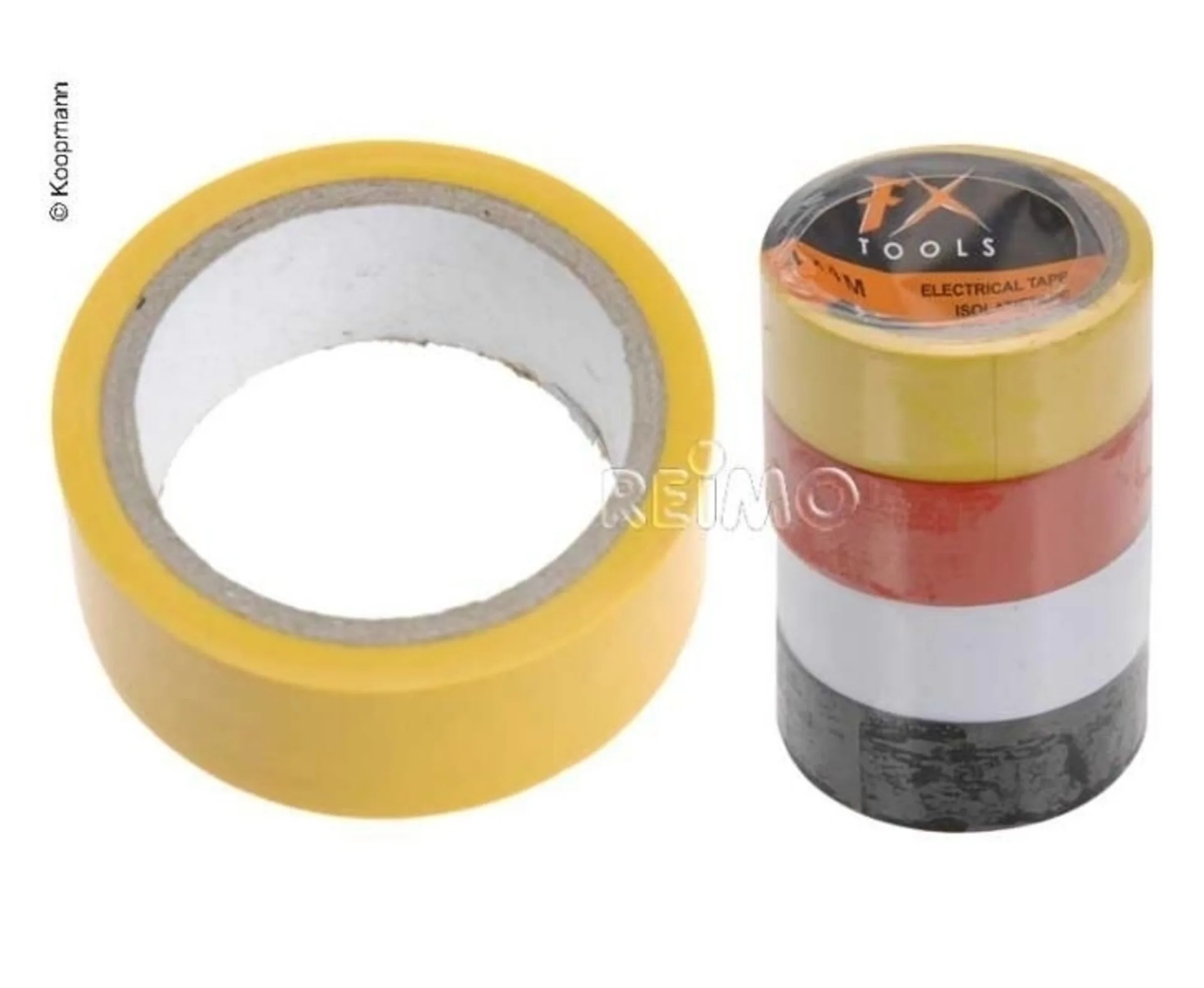 Isolierband, 4er Pack, 4m x 19mm. schwarz, rot, g