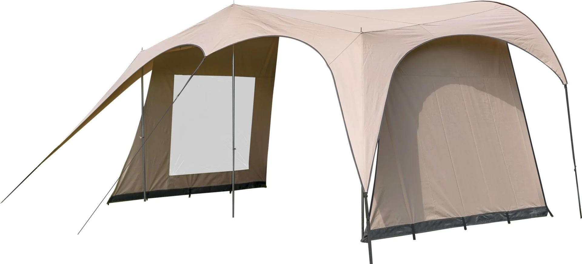 Campooz Caravanning Trekking Seitenwand mit Fenster beige Campooz Caravanning Trekking Seitenwand mit Fenster beige