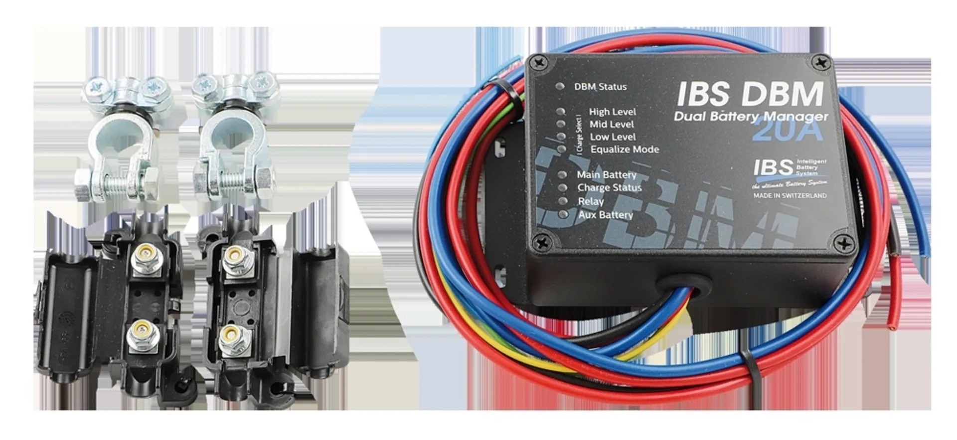 IBS Ladewandler-Booster 12 V 20 A 140 × 81× 46 mm, für 24 V -> 12 V oder 12 V -> 12 V