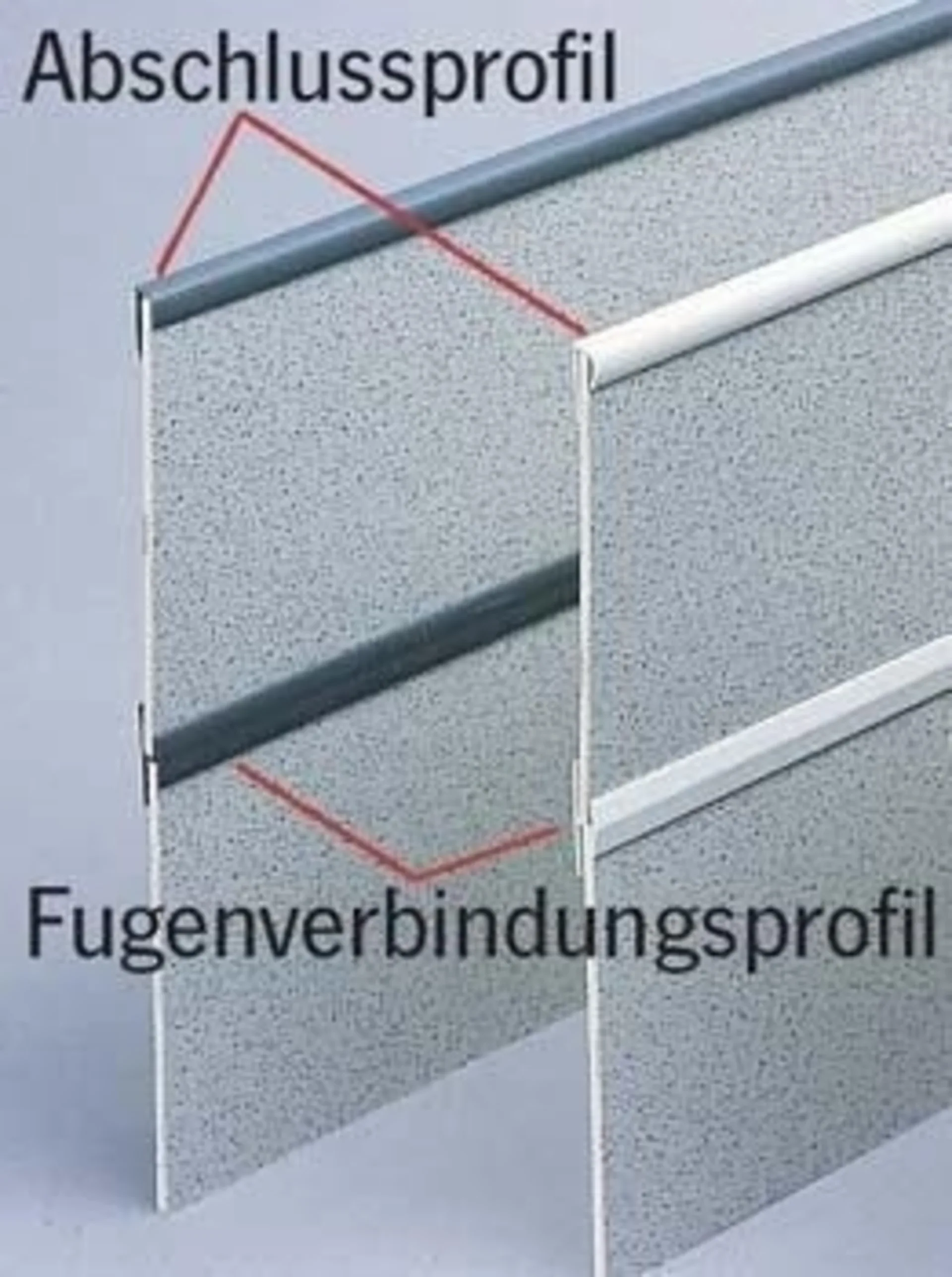 Verbindungsprofil für 3mm Verkleidungsplatten in Dunkelgrau