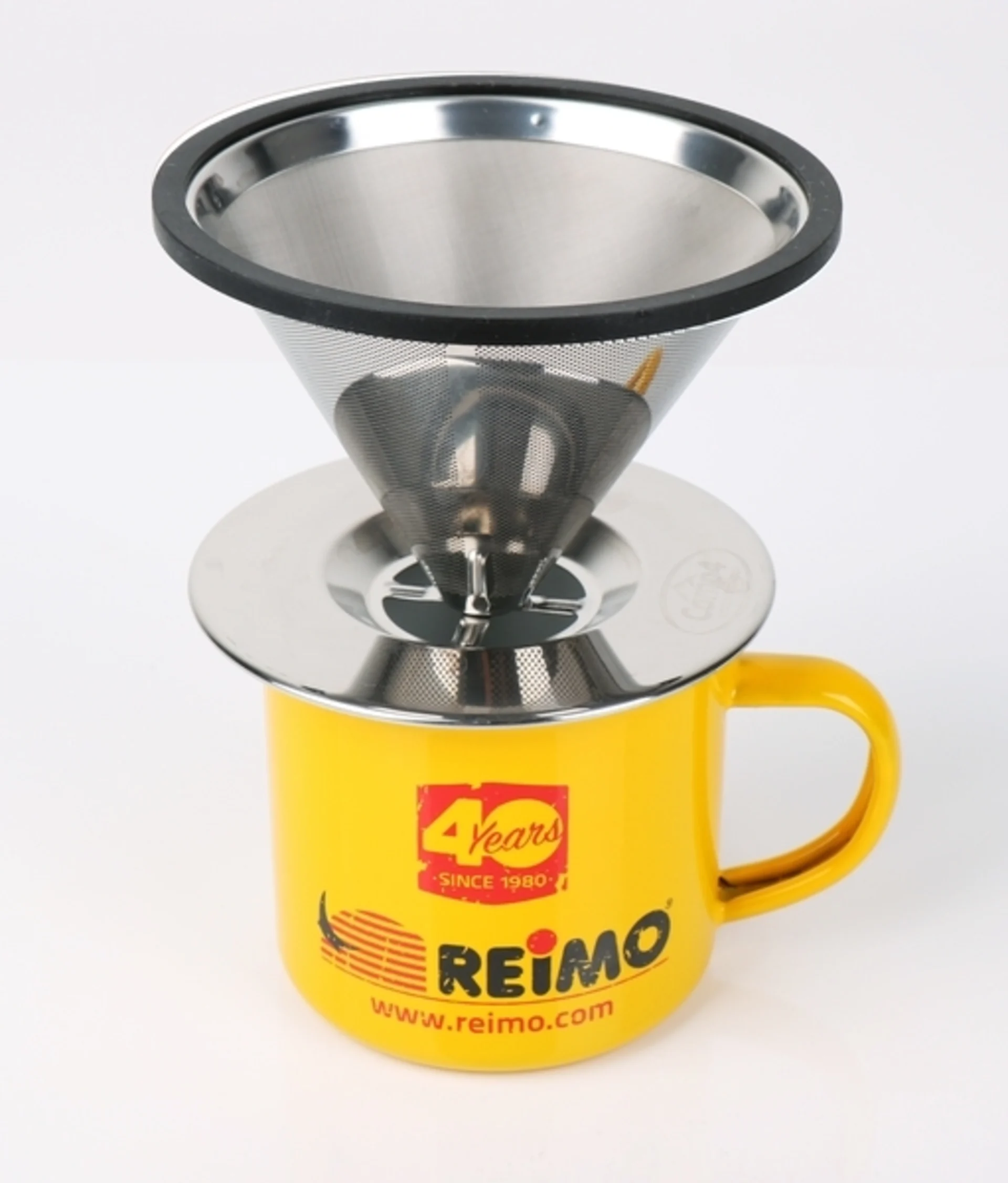 Filtre à café en acier inoxydable pour 2 tasses
