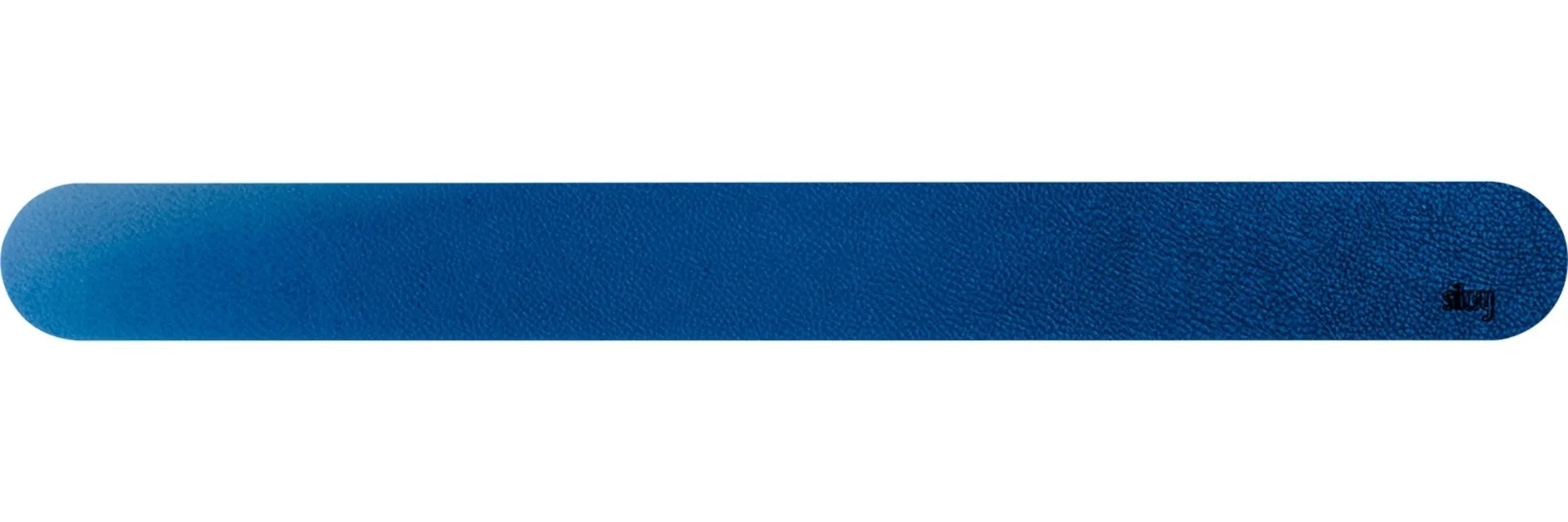 silwy® Aimant barre métallique avec revêtement en cuir 50 cm bleu