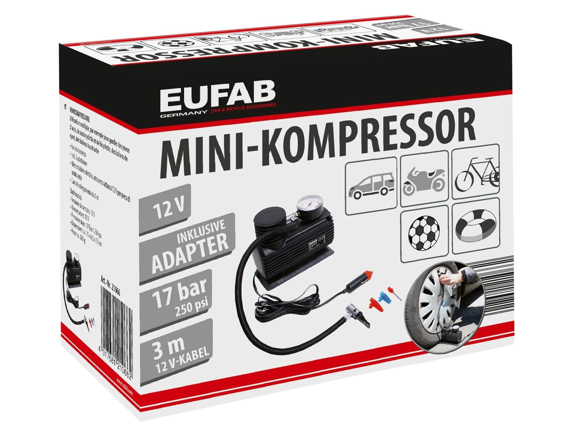 Mini compresseur Eufab 12 V