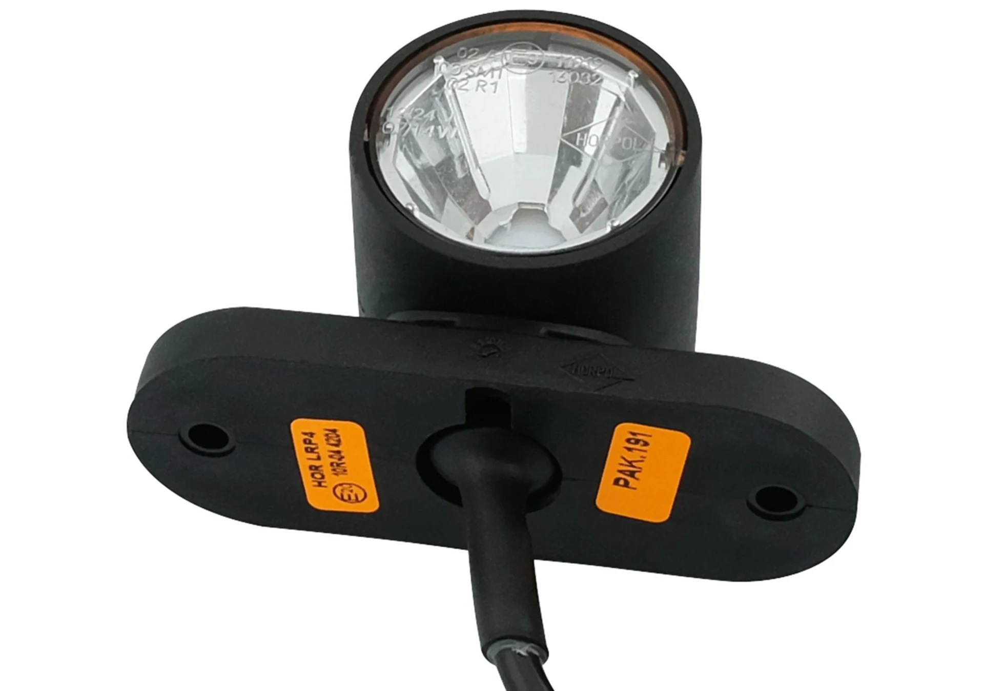 Horpol - LED-Umrissleuchte rt/ws/or 12/24 V ø 55 x 100 mm, rot/weiss/orange