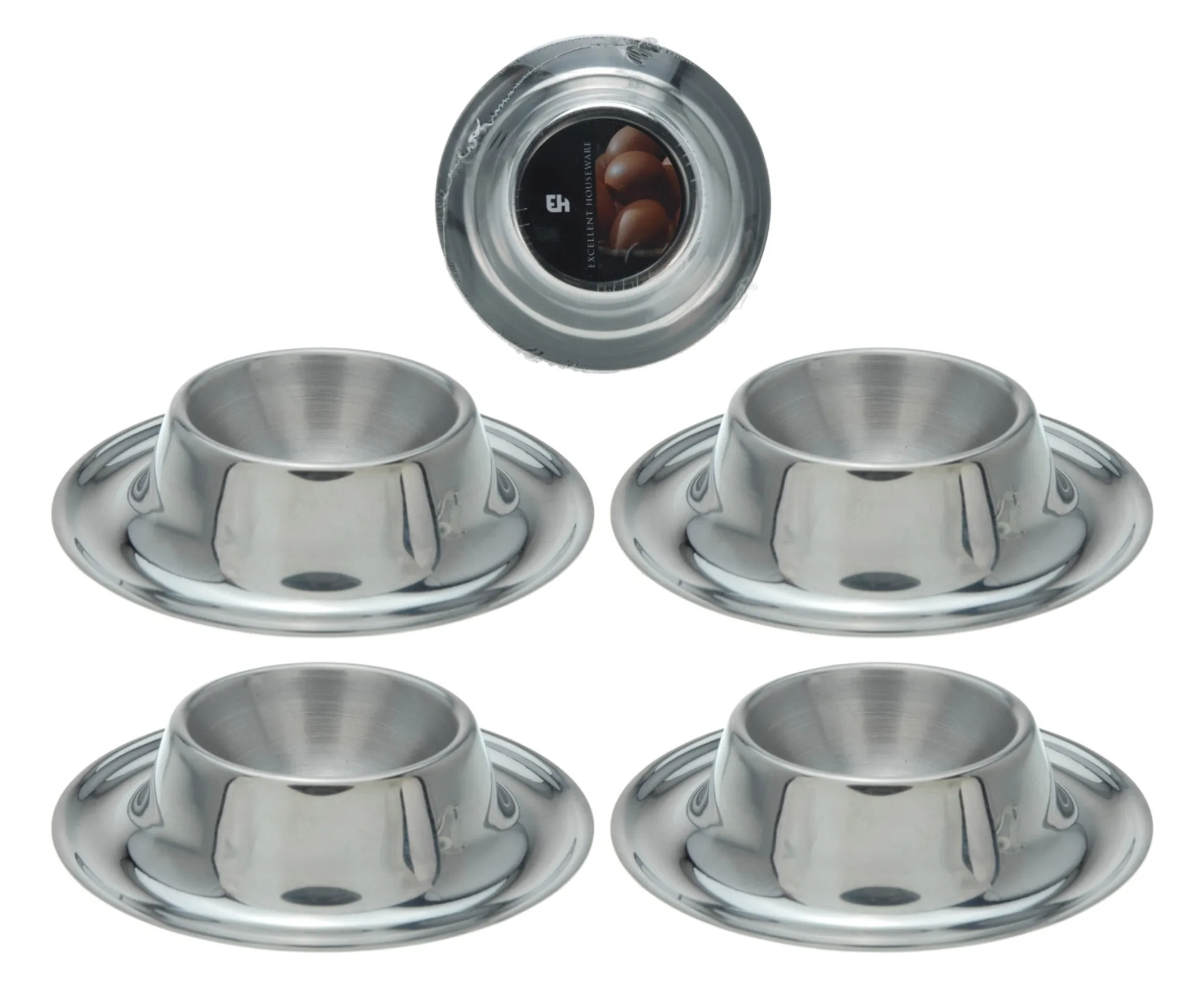 Eierbecher Edelstahl 4er Set