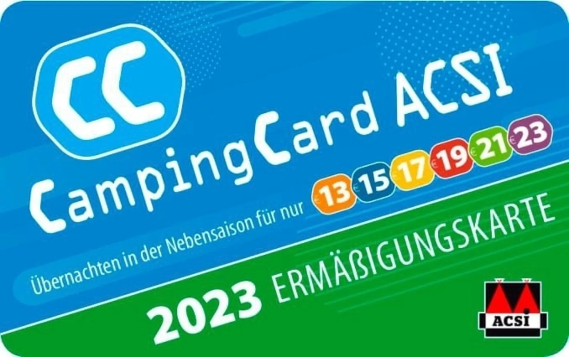 ACSI Camping Card + Stellplatzführer 2023