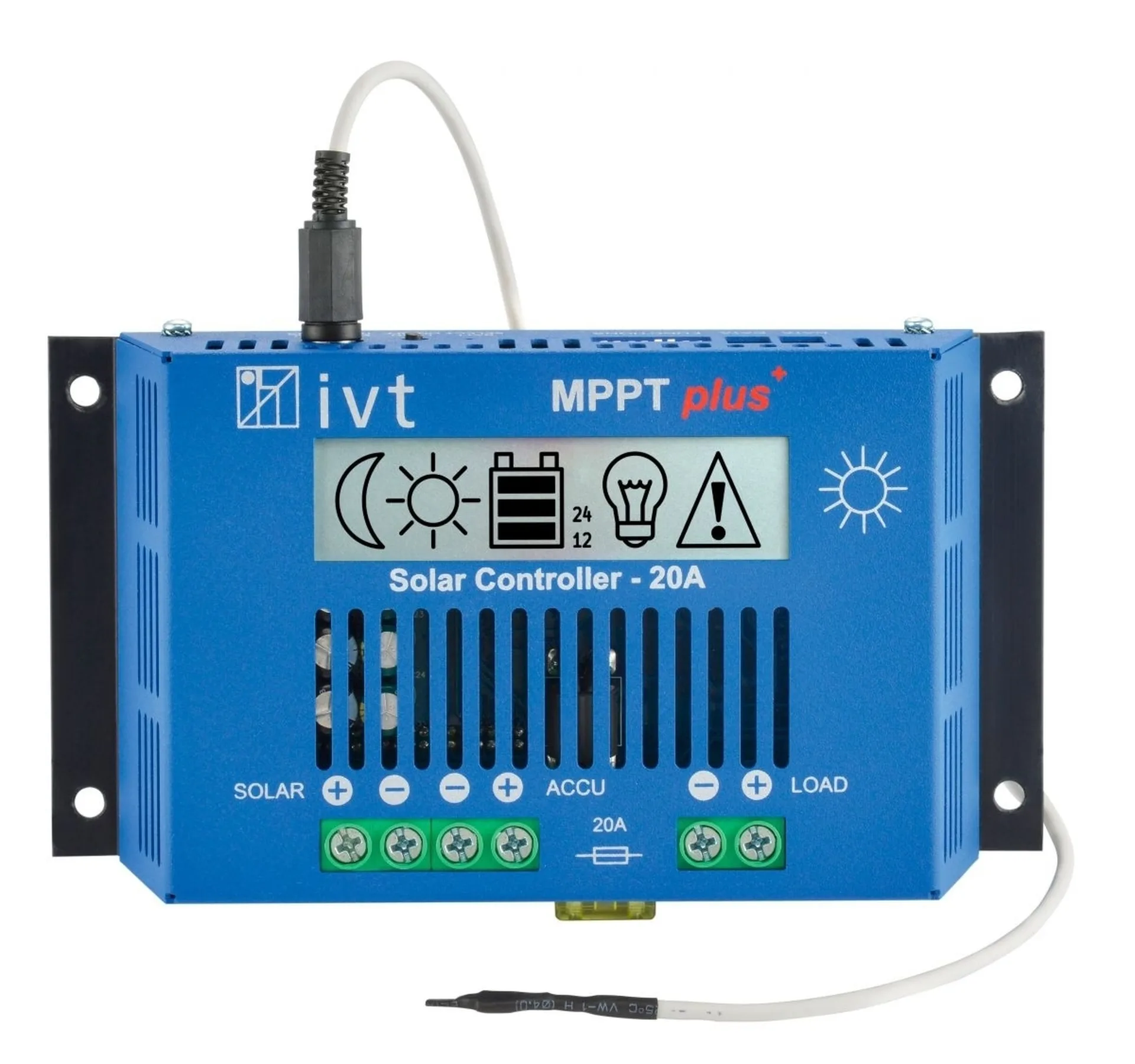IVT MPPTplus Solar-Controller Laderegler 12 V / 24 V 20 A
