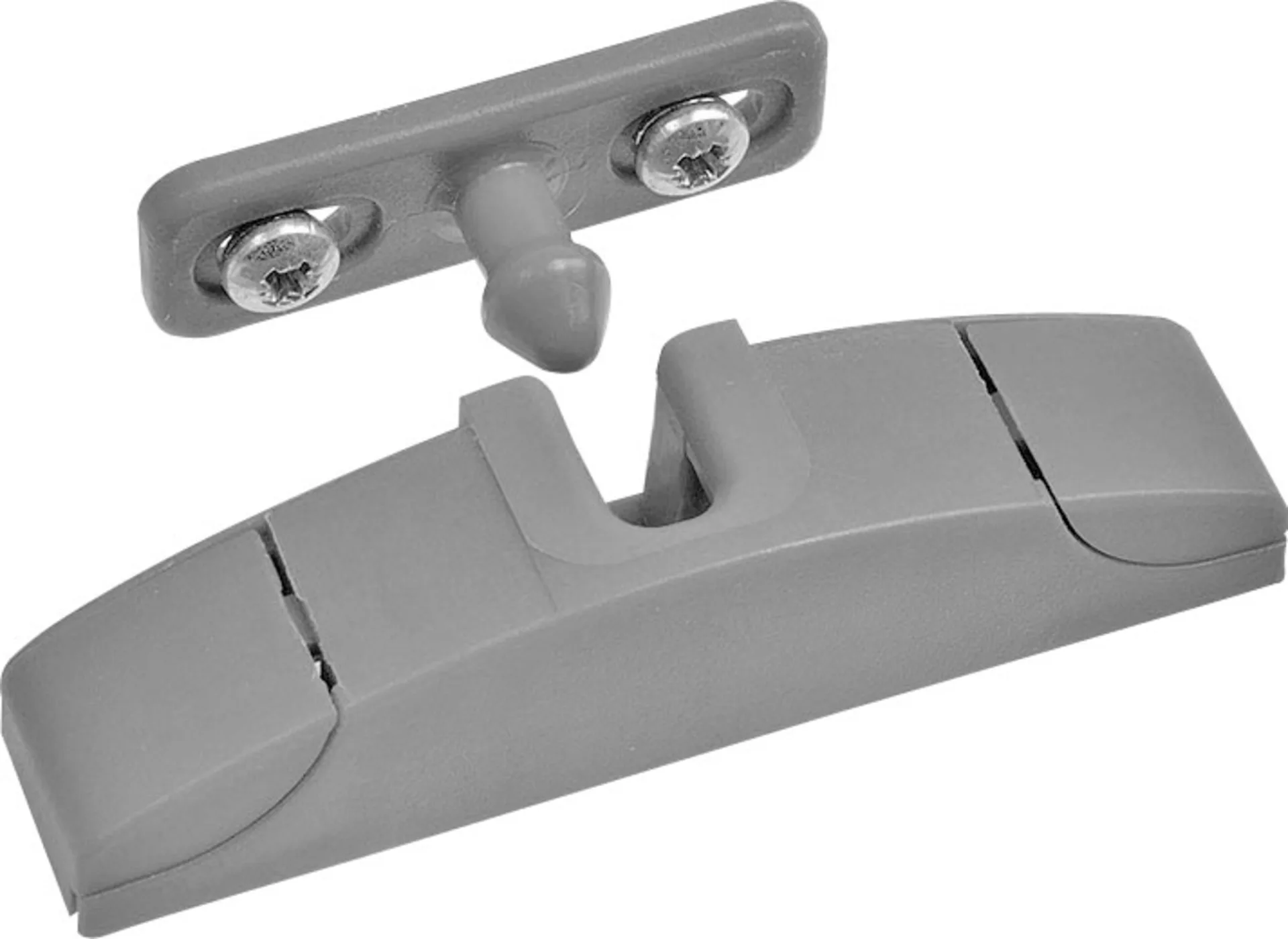Loqueteau de meuble Fawo WK 2 pièces gris