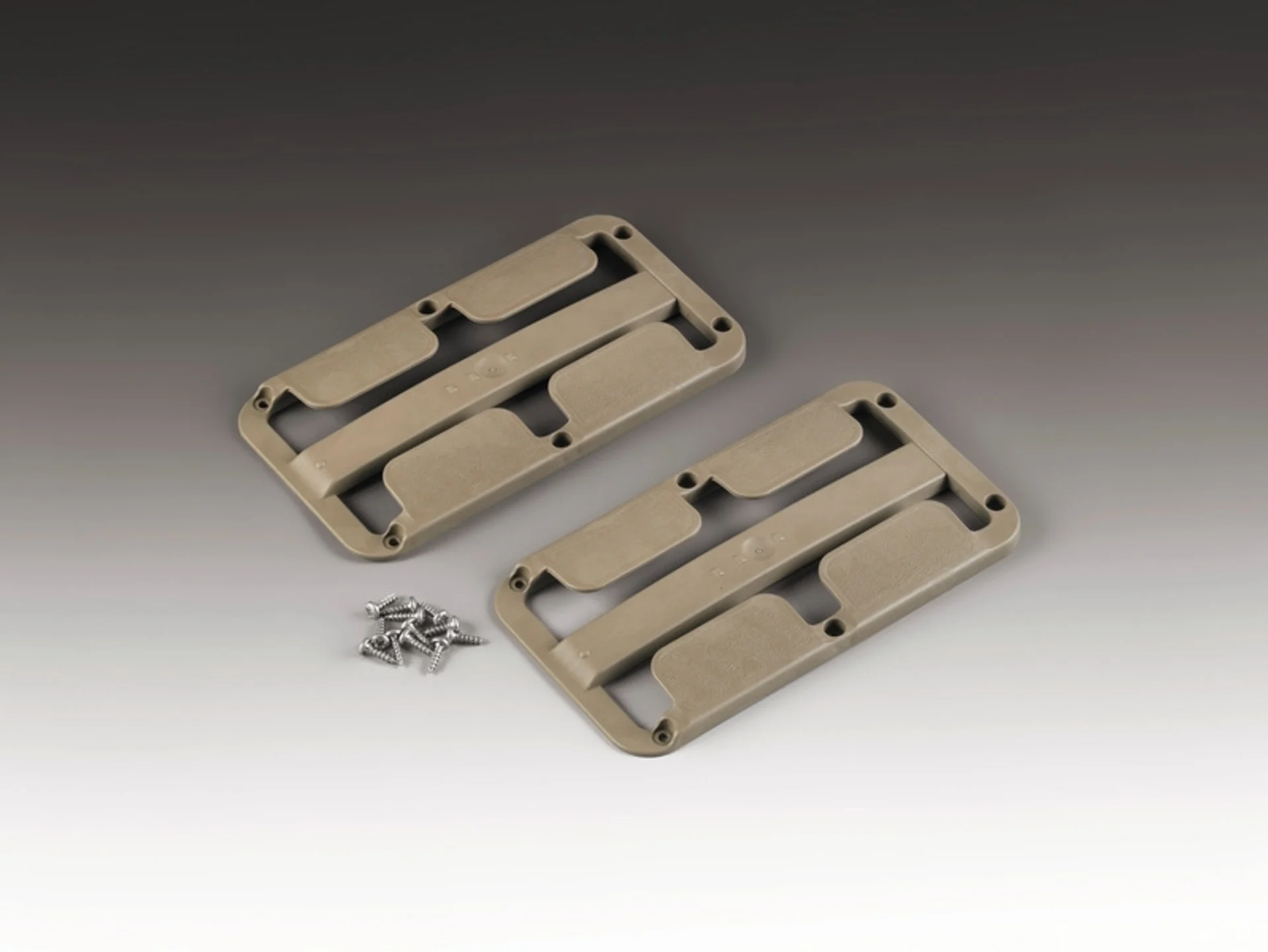 Stielglashalter 2er Set, beigegrau, für 2-3 Gläser bis Ø78mm