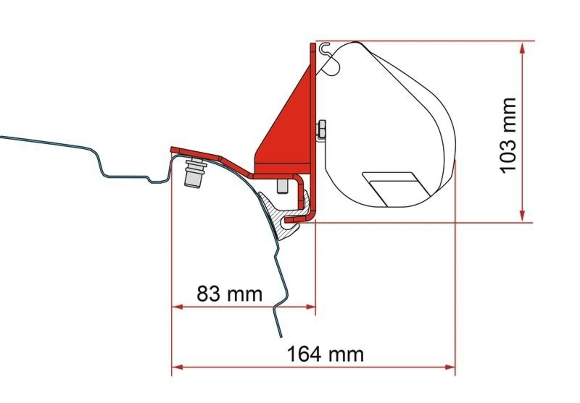 Kit VW T5/T6 Multirail Reimo für F35 pro