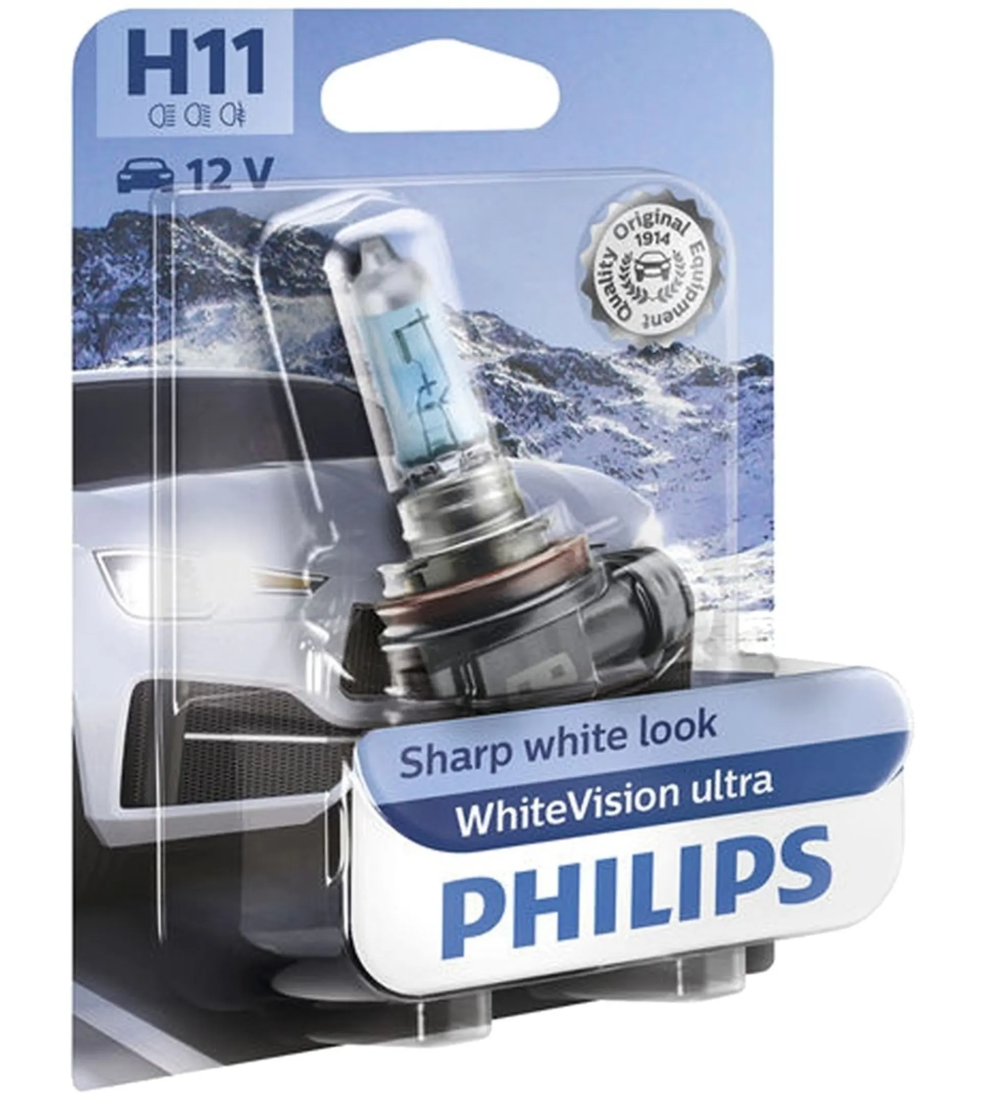 Philips Glühlampe H11 12 V 55 W WhiteVision ultra