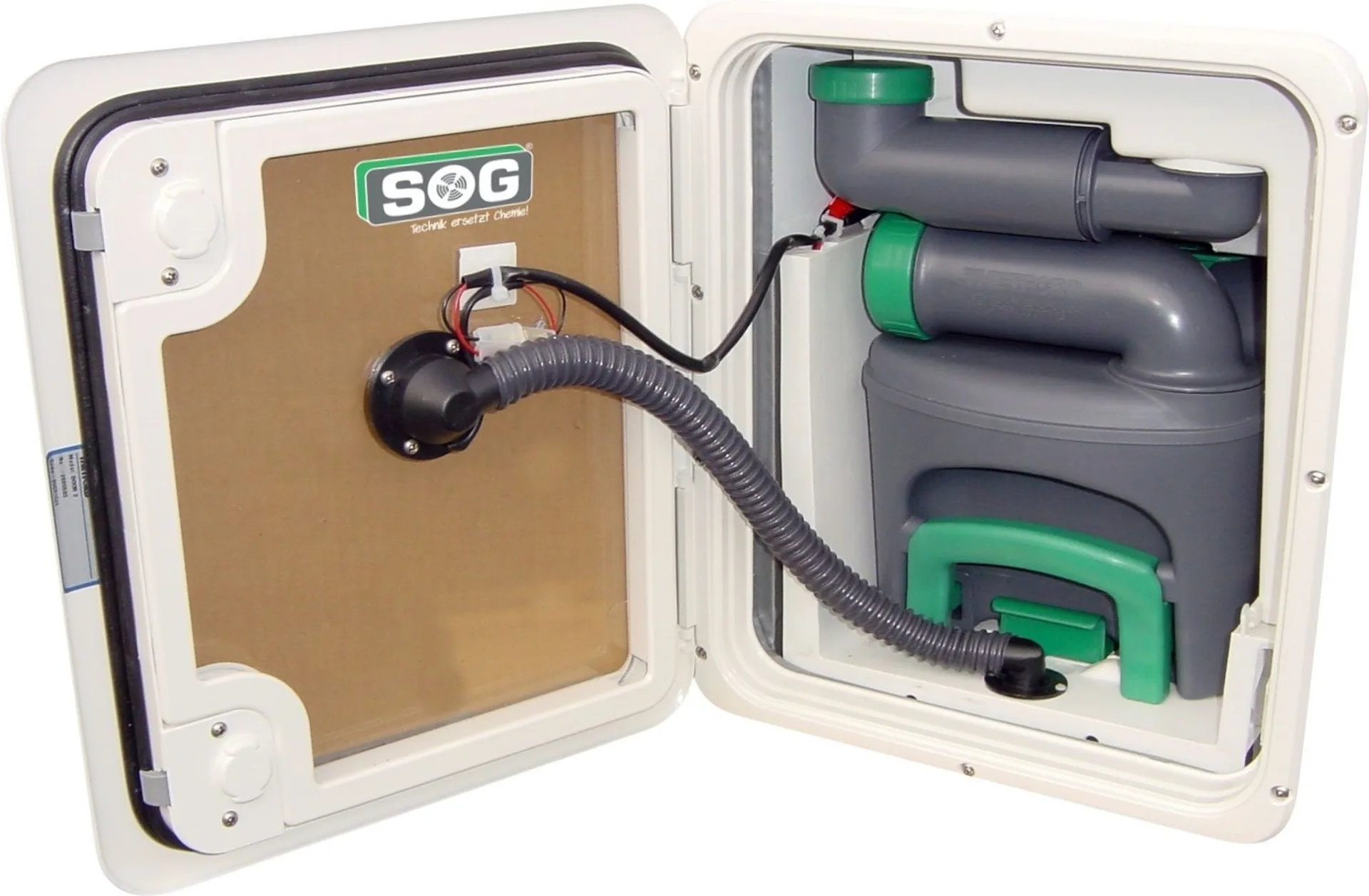 SOG I Typ D (C400) 12V Toilettenentlüftung Türvariante weiß
