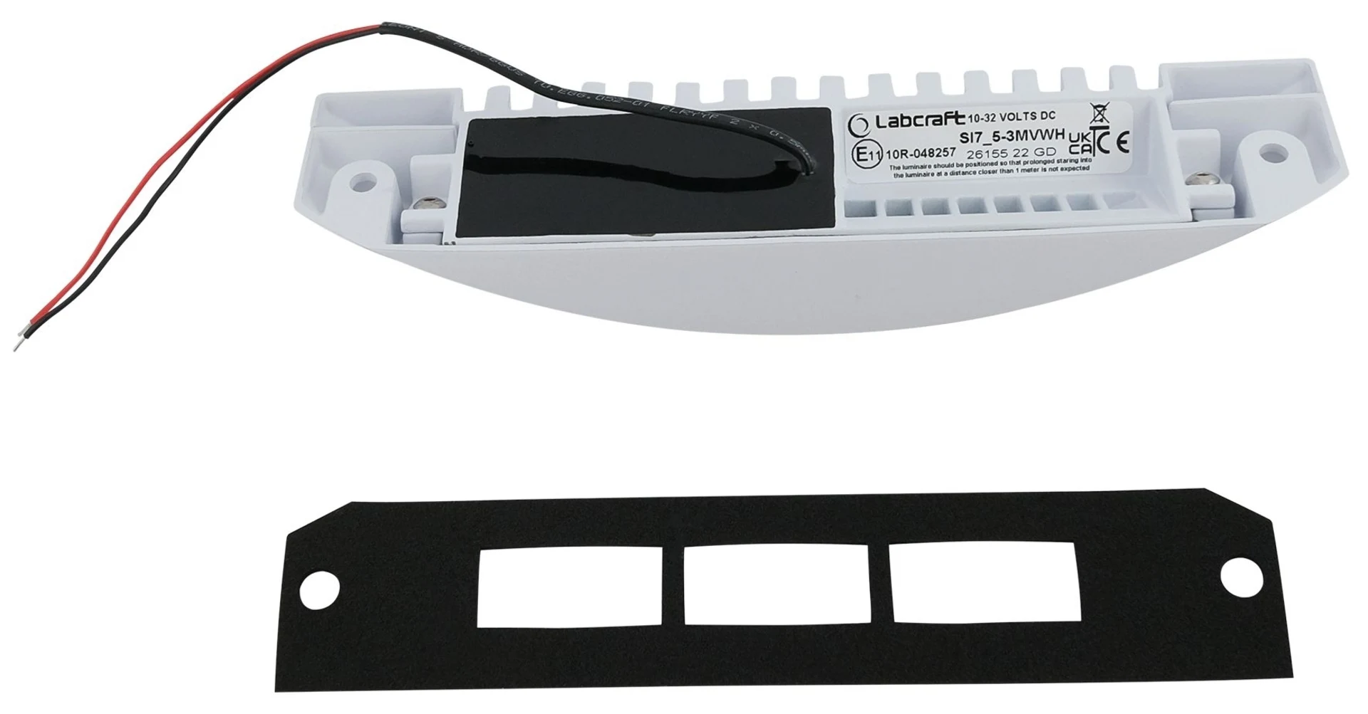 LED-Aussenleuchte Scenelite SI7 12/24 V weiss 230 x 63 x 36 mm, IP67, 1560 lm, weisses Gehäuse LED-Aussenleuchte Scenelite SI7 12/24 V weiss 230 x 63 x 36 mm, IP67, 1560 lm, weisses Gehäuse