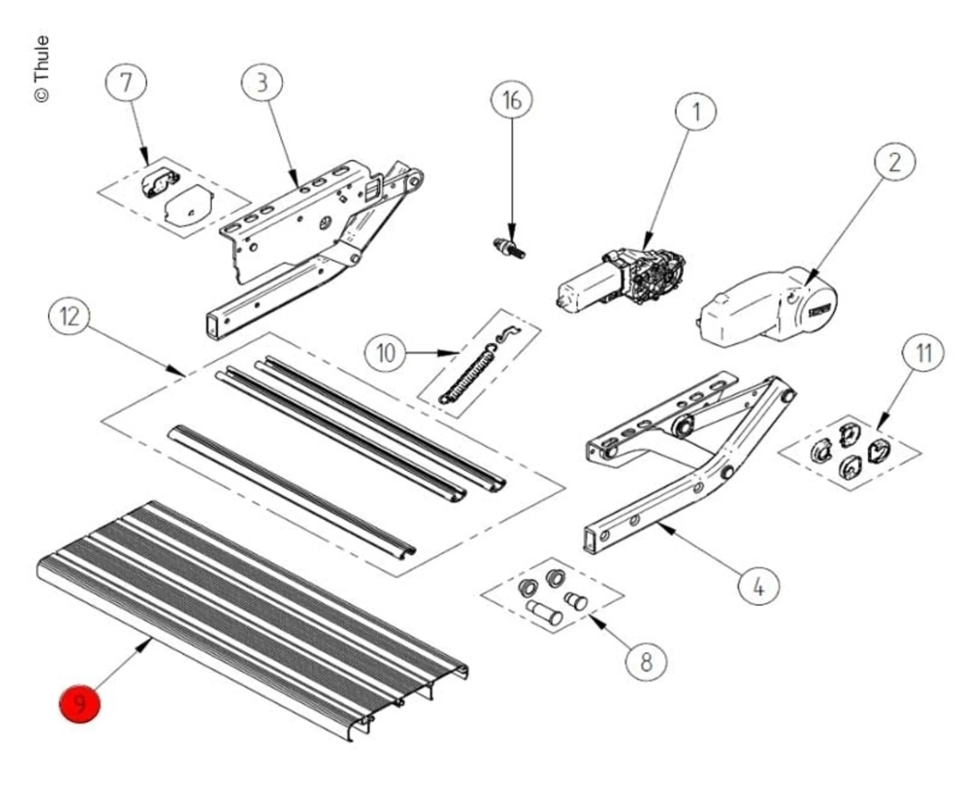 Marchepied Single Step 12V460 V10