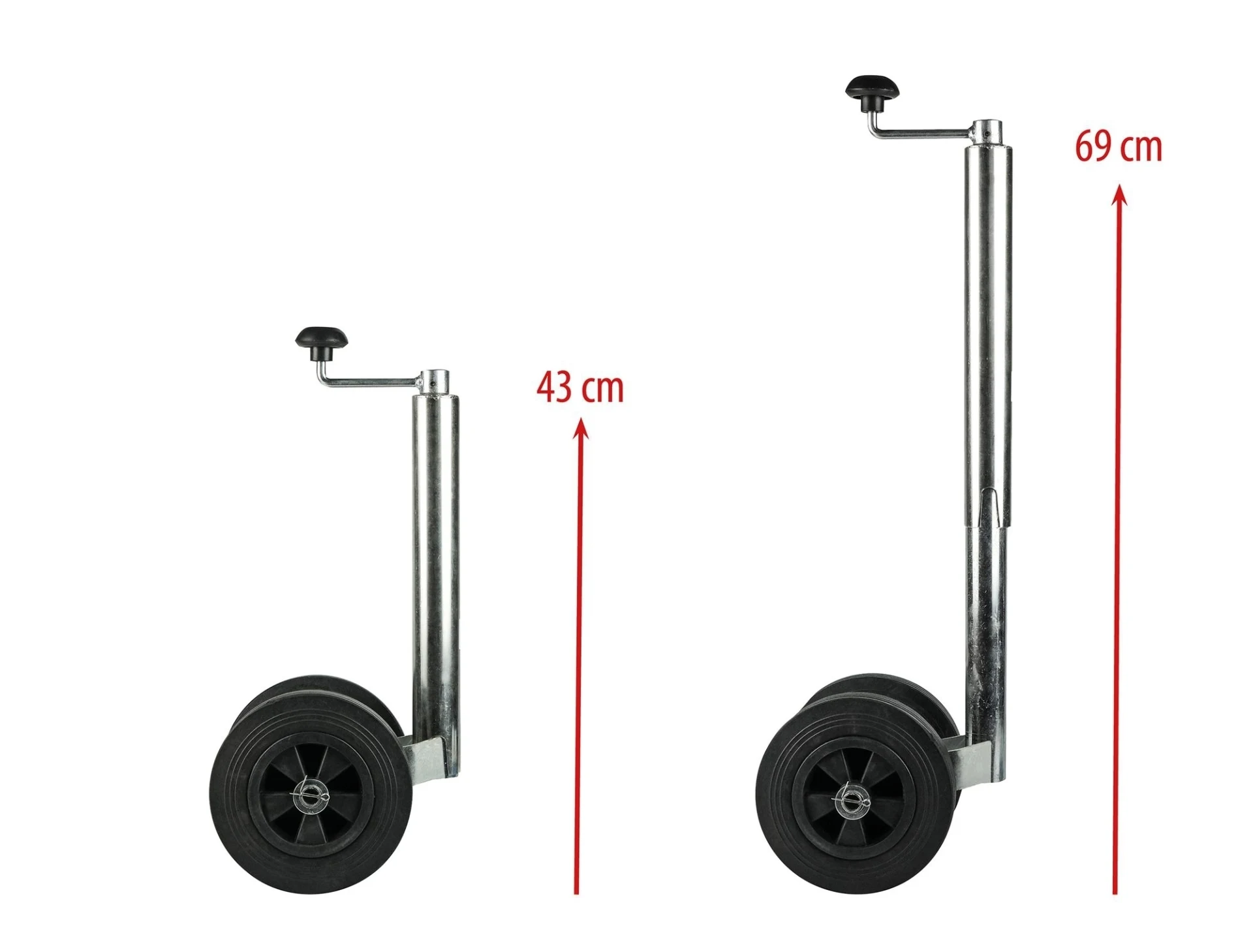 Roue d'appui double Calima 48 mm