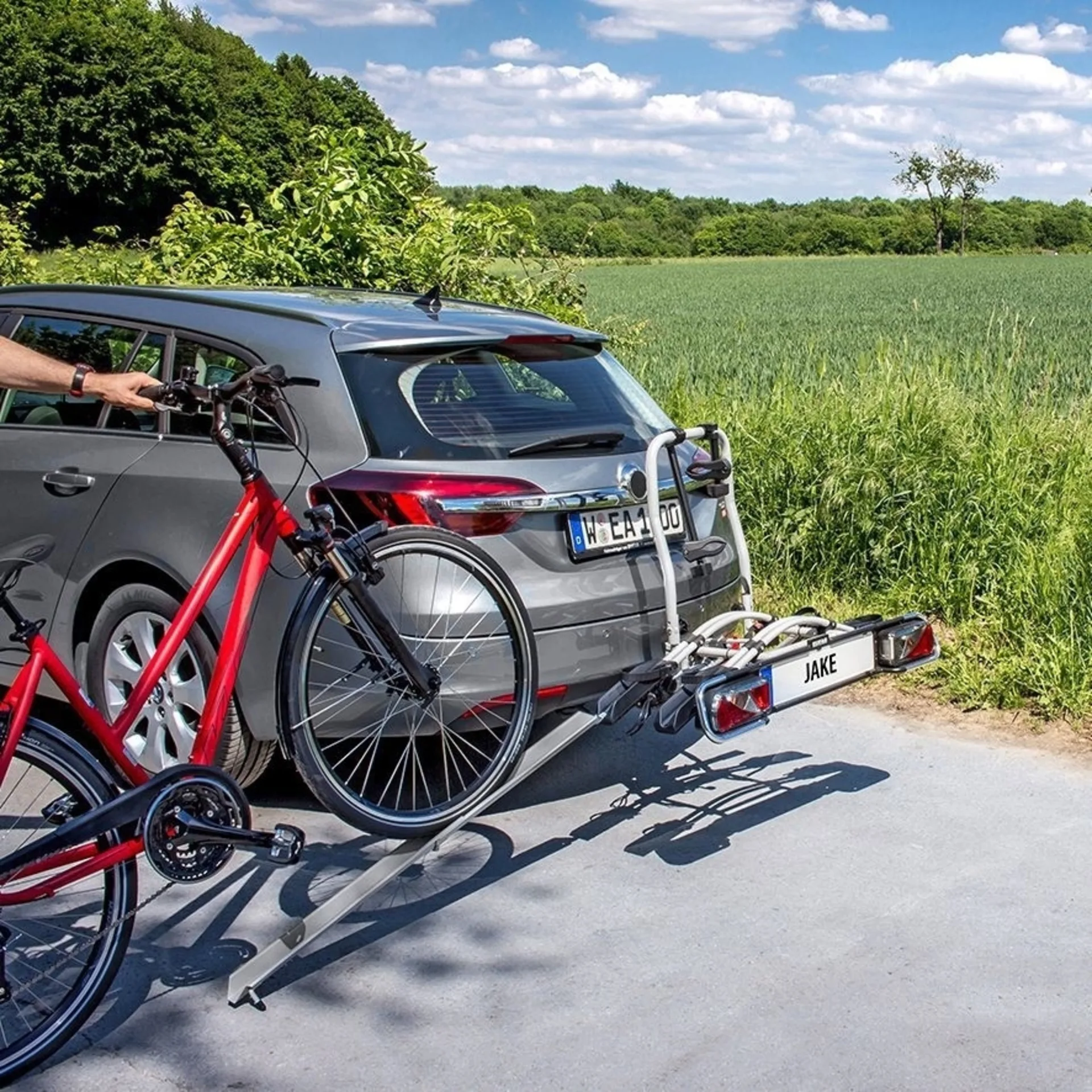 Auffahrschiene für Fahrradträger