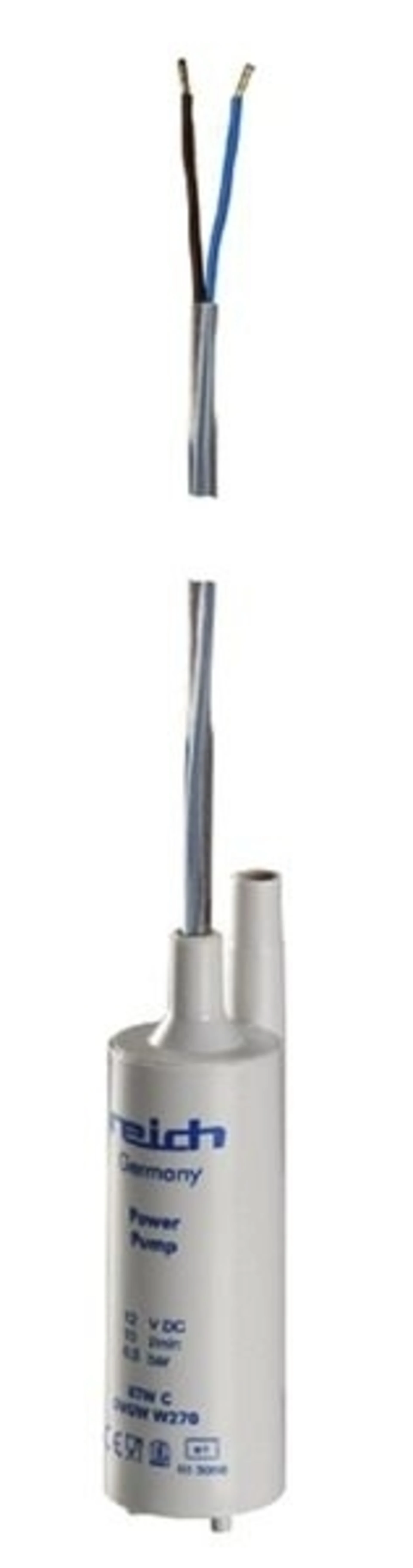 Pompe submersible pour eau potable avec raccord de tuyau, 10 litres/minute