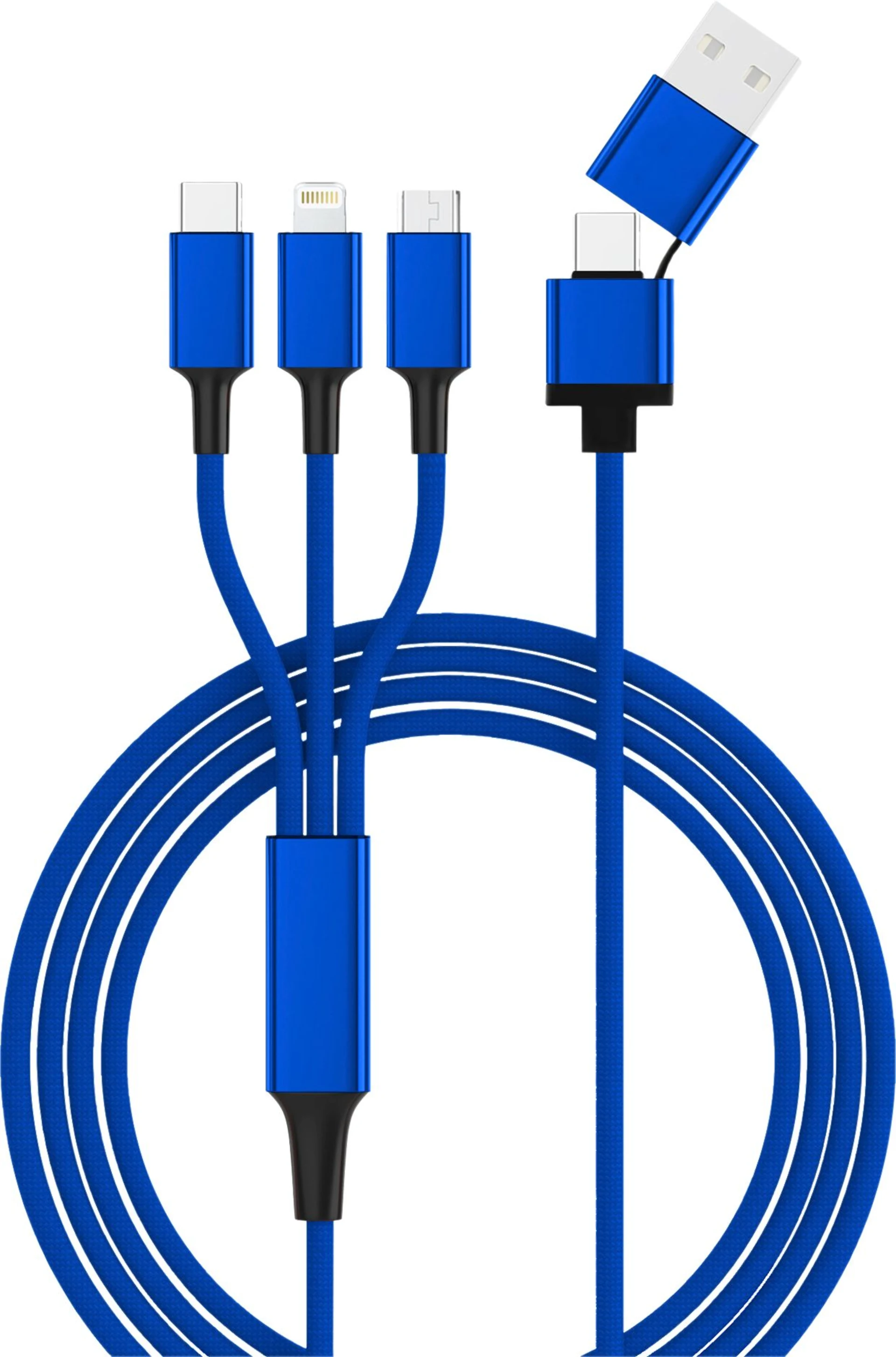 InnTec Hydra ULTRA USB-Kabel 5in1 Farbe: Blau