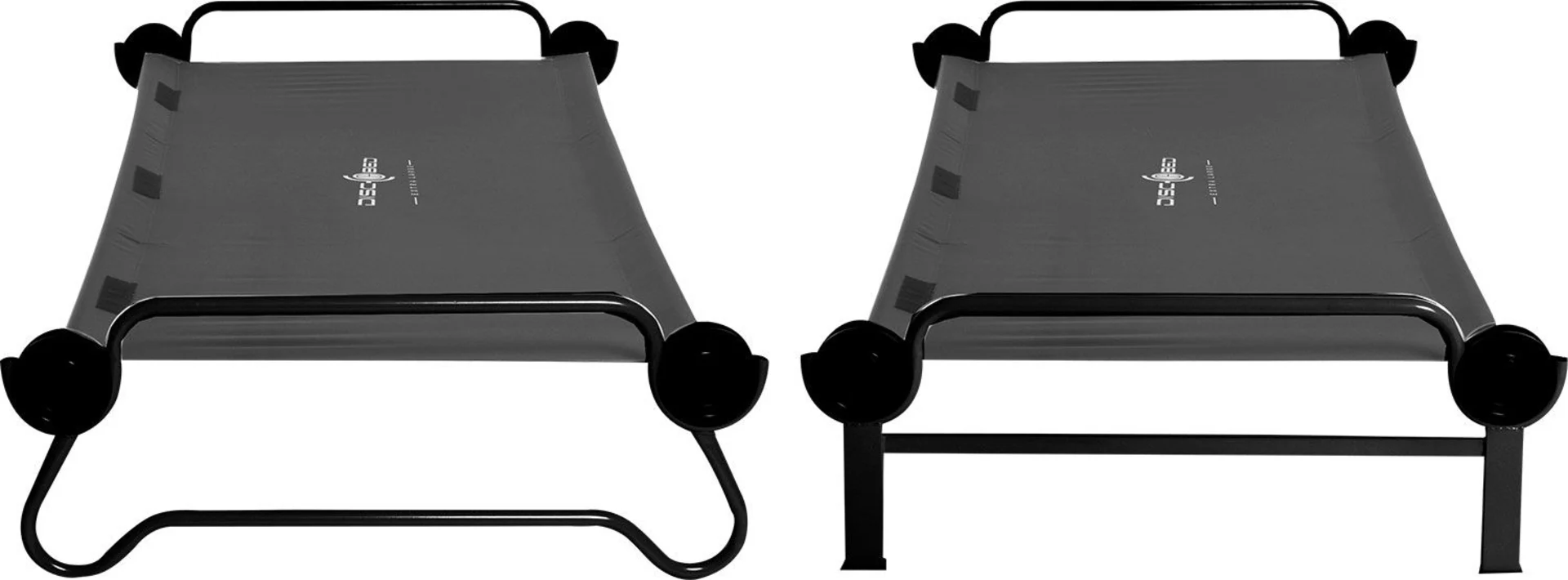 Disc-O-Bed Lit superposé avec poches latérales XL Anthracite