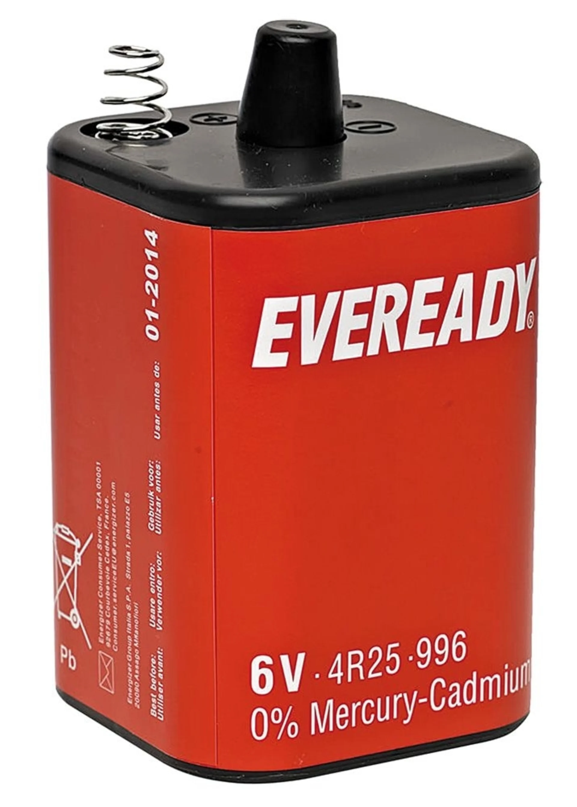6V - Energizer Batterie 65x65x96(107)mm 6V - Energizer Batterie 65x65x96(107)mm